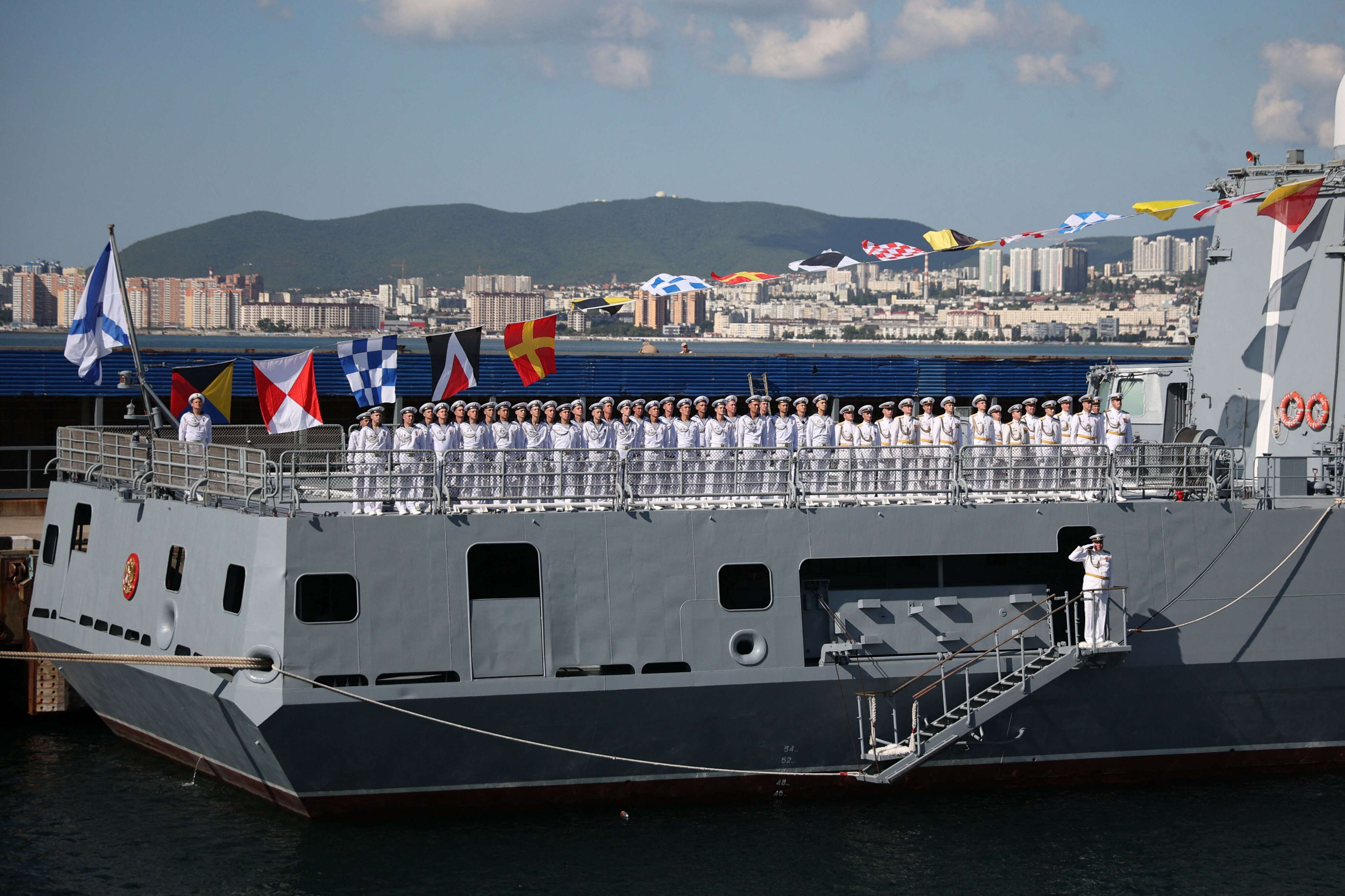 Russia is moving barges in to try to protect what remains of its damaged Black Sea Fleet, UK defense ministry says