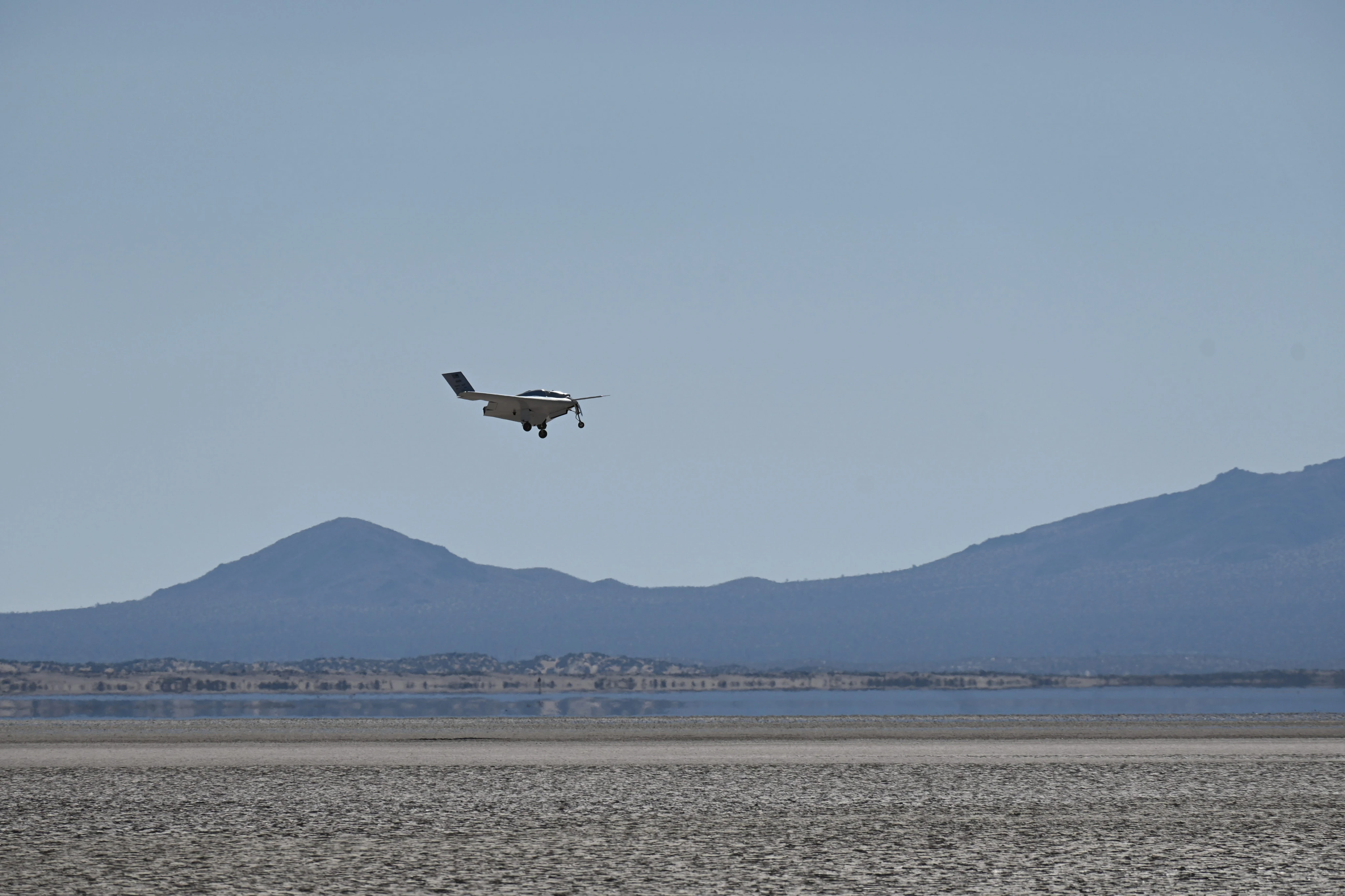 The US military flew an experimental, hybrid-electric stealth drone shaped like the B-2 Spirit