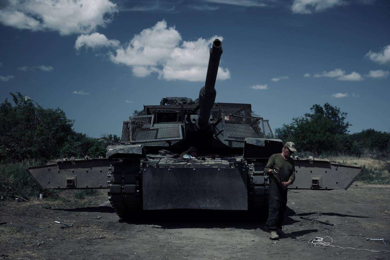 Ukraine got America's top tank without the latest and greatest armor upgrades, which are 'top secret,' but it's adding its own