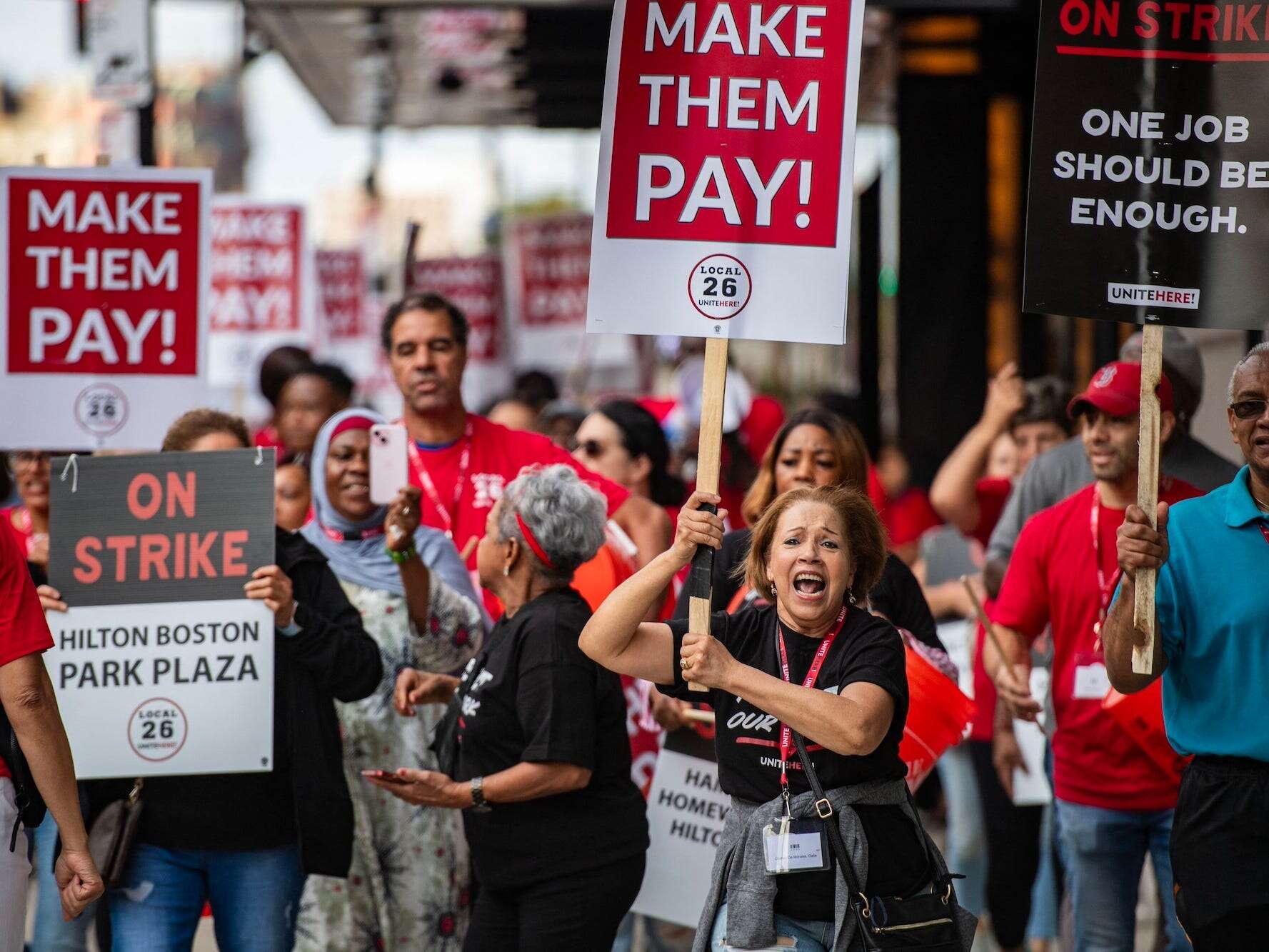 Thousands of hotel workers are on strike over Labor Day Weekend