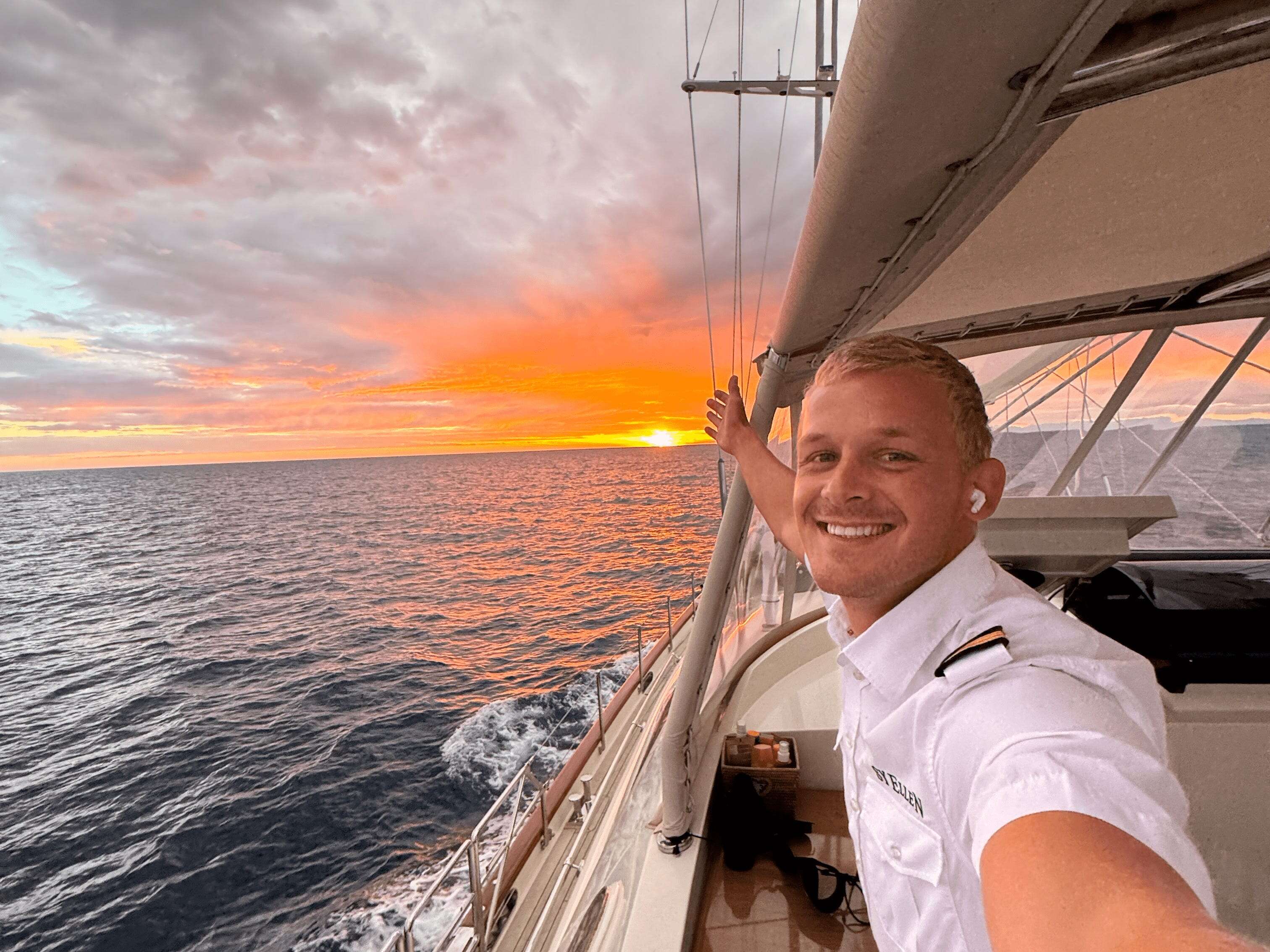 I took a $13,000 pay cut to work as a deckhand on a superyacht. I don't regret it as it gave me a career I can grow in.