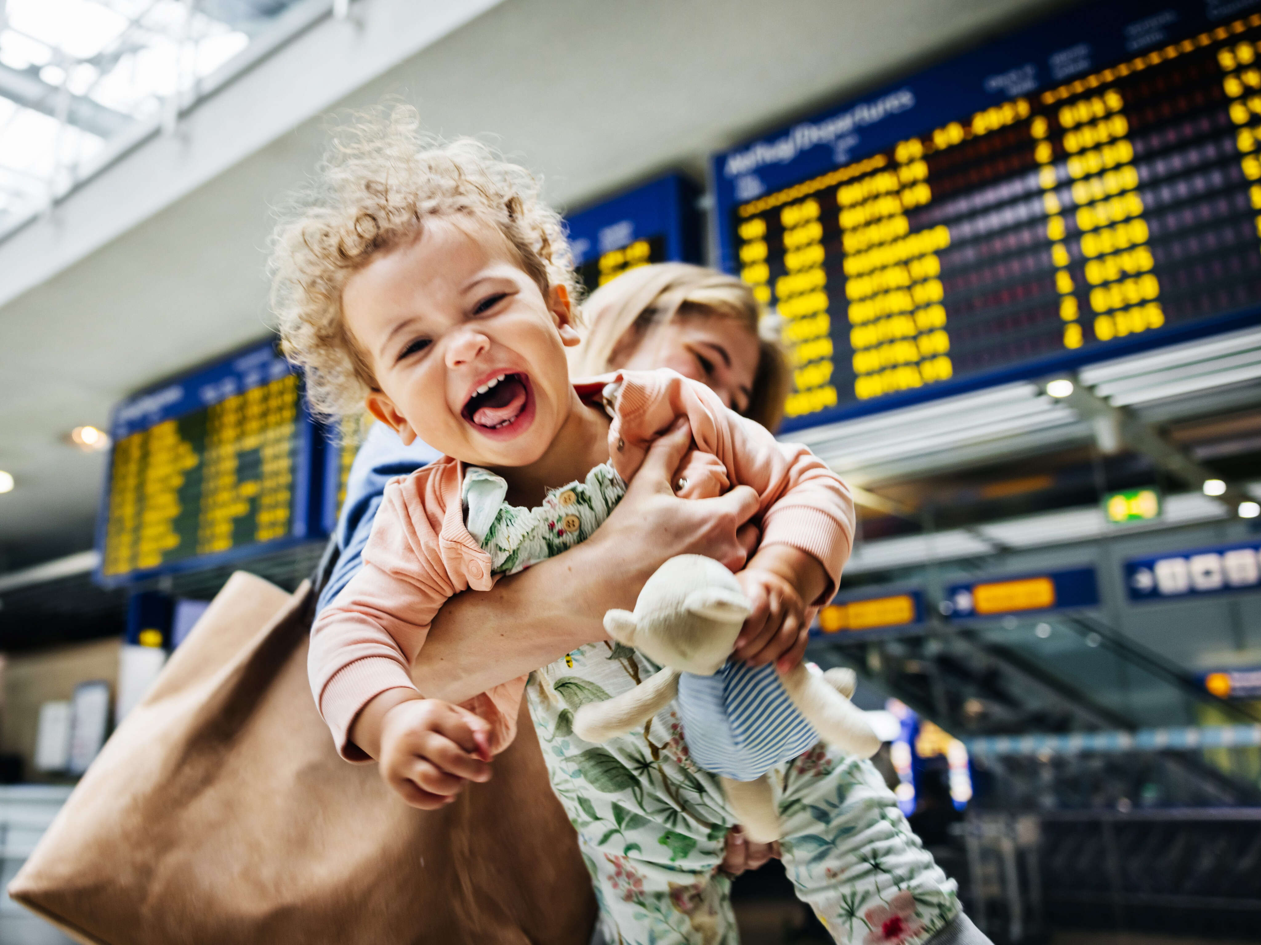 I booked a small suite in the airport while traveling with my toddler. It helped us take a break from the chaos outside our door.