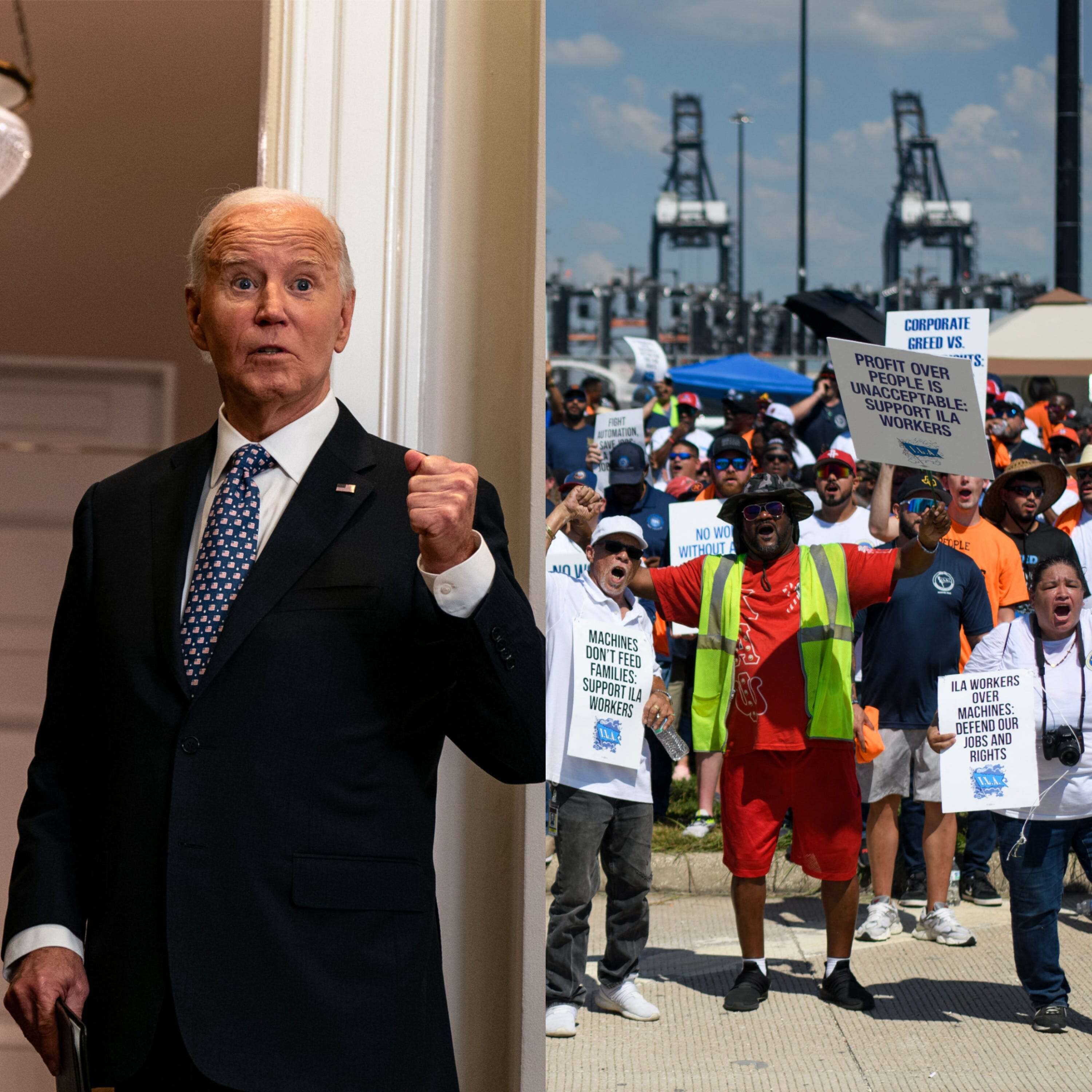 Biden and other government officials are telling port companies to get a better offer to striking workers ASAP