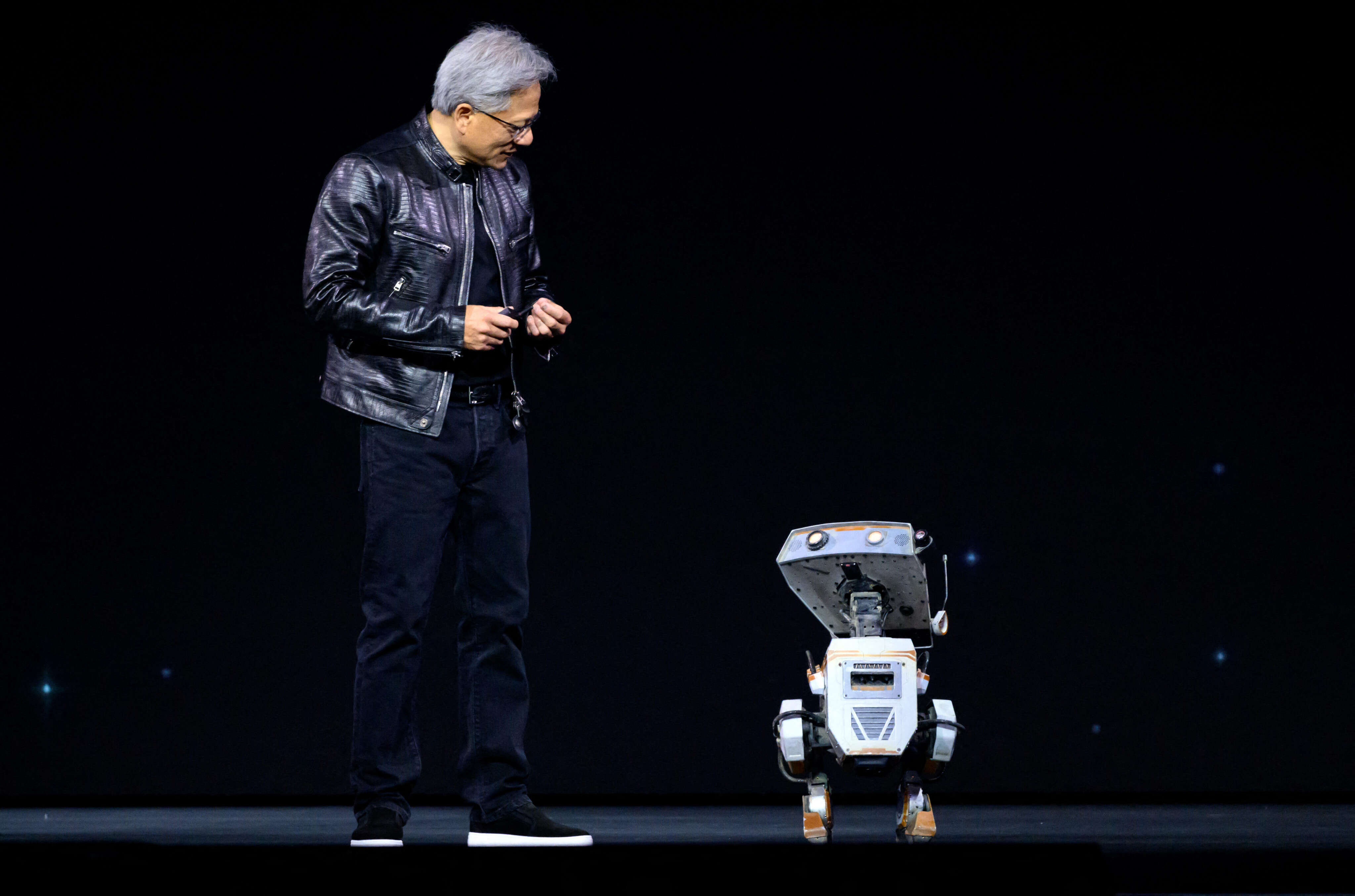 Jensen Huang thinks we're all going to have our own R2-D2 or C-3PO robots follow us around 