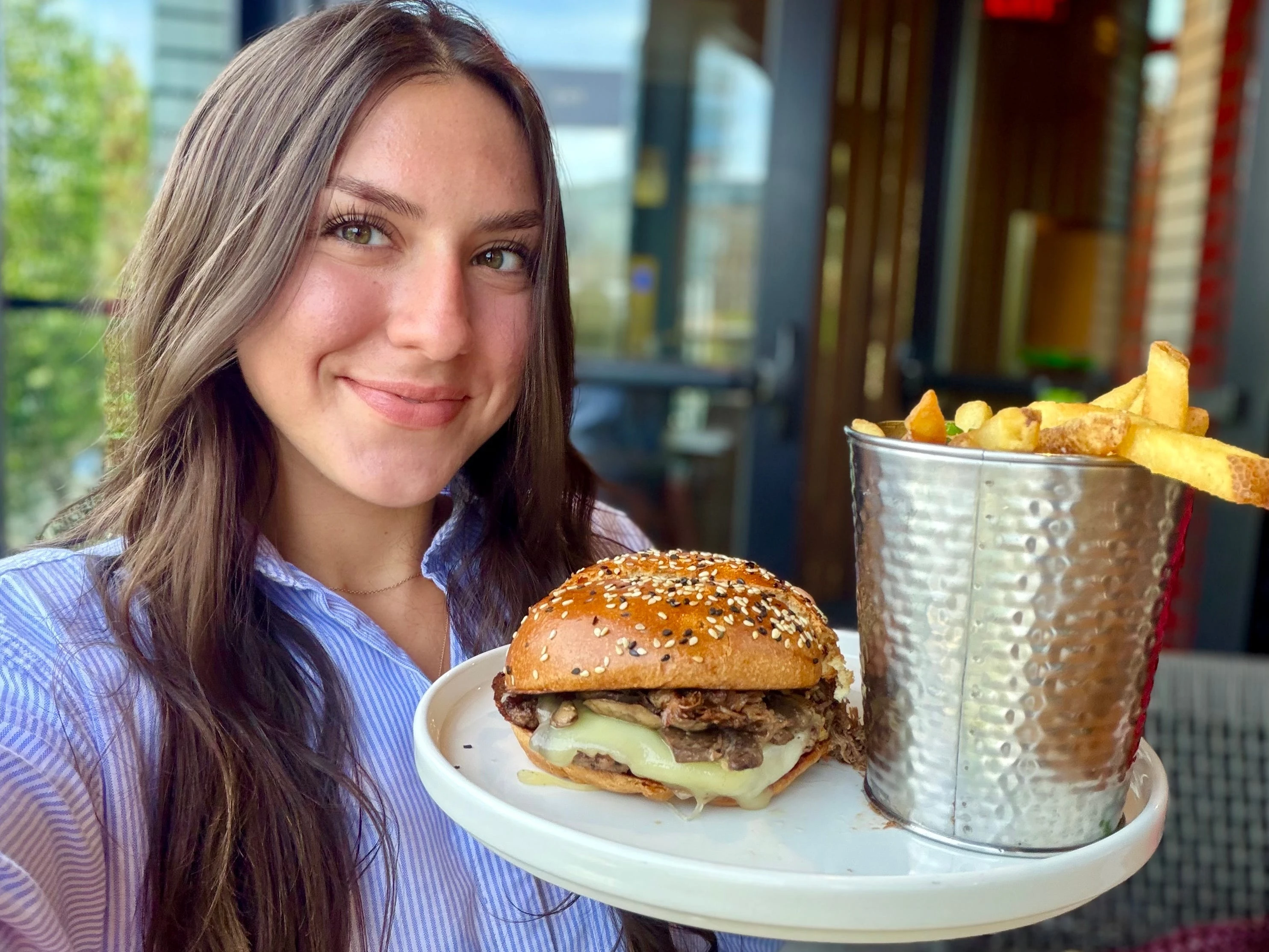 I ate lunch at Gordon Ramsay Burger and Ramsay's Kitchen. The prices were similar, but the value wasn't even close.