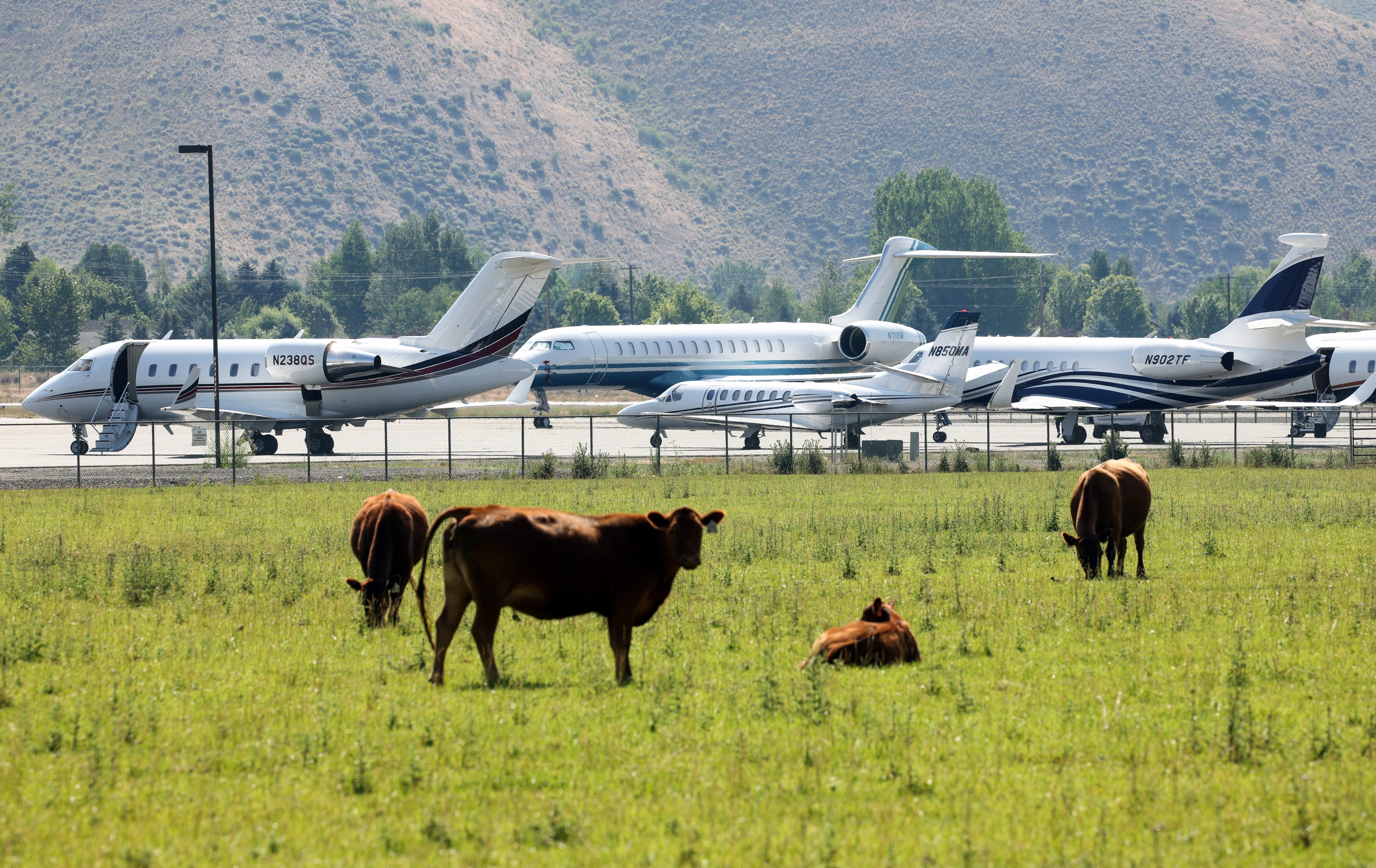 Private jets descend on Sun Valley's invite-only 'summer camp for billionaires'