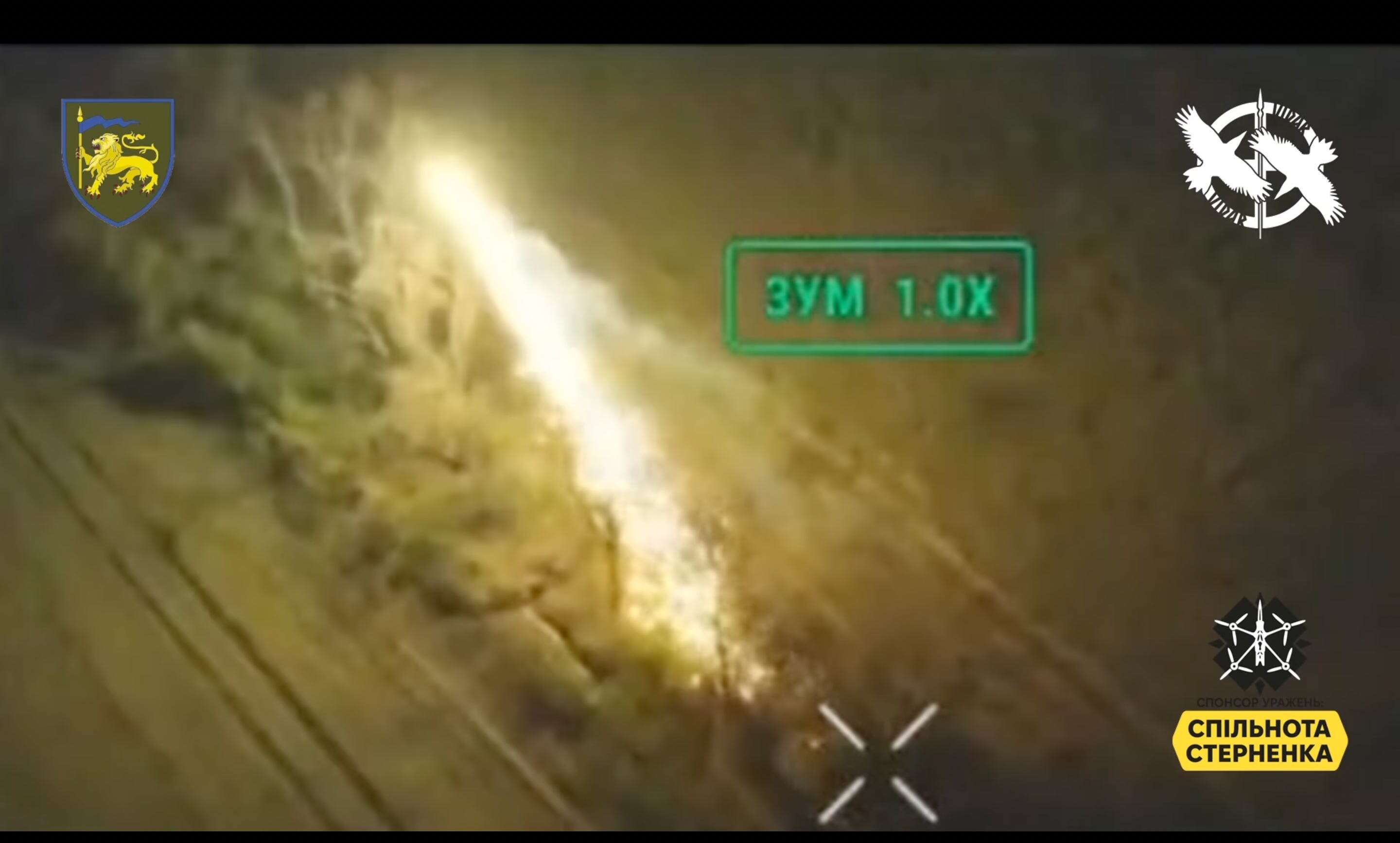 This molten thermite drone ammo burns through damaged Russian tanks at over 3000 degrees to make sure they stay dead