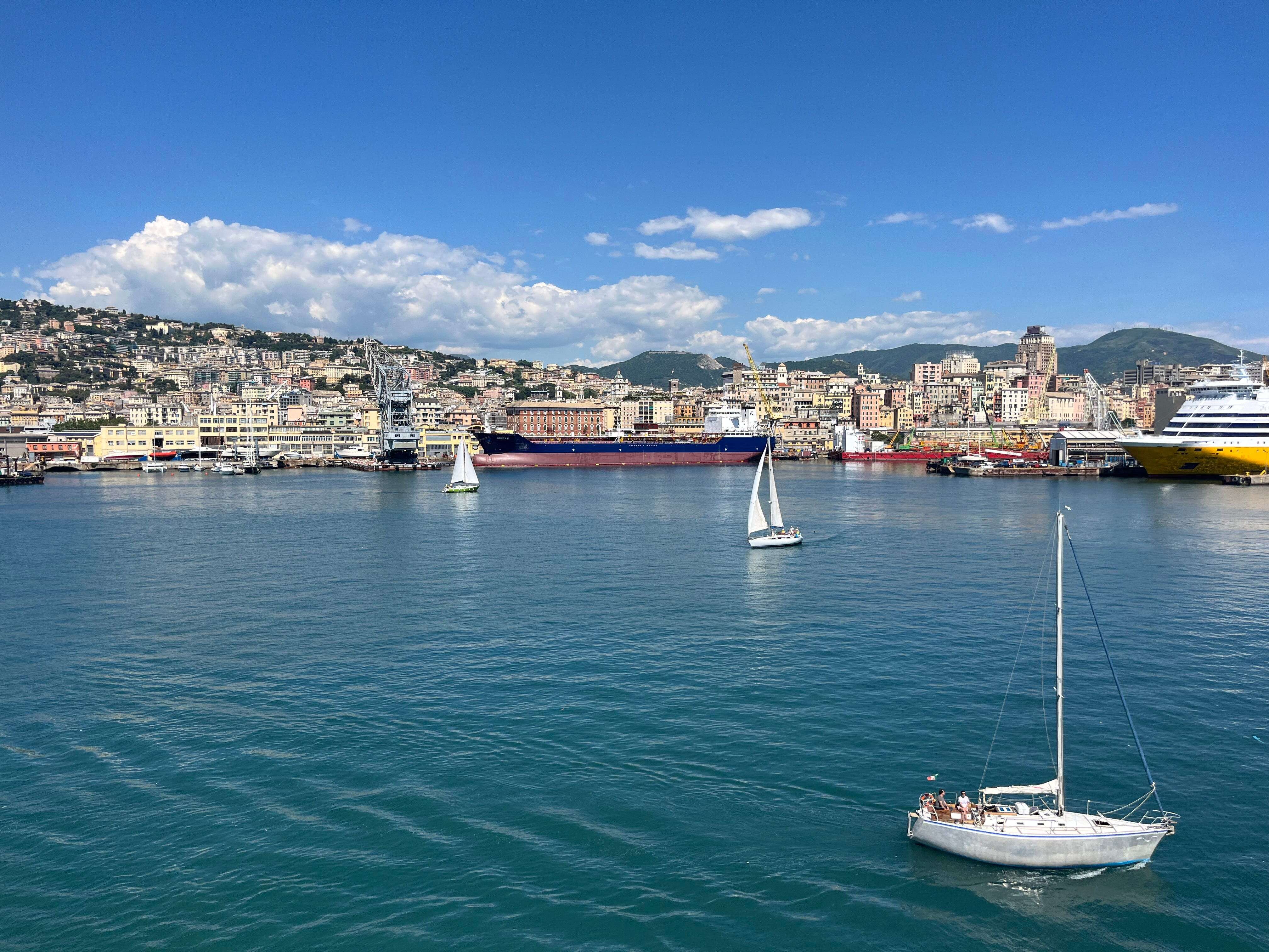 I took a 25-hour ferry from Europe to Africa along the Mediterranean. My trip on the massive ship felt like a nice cruise.