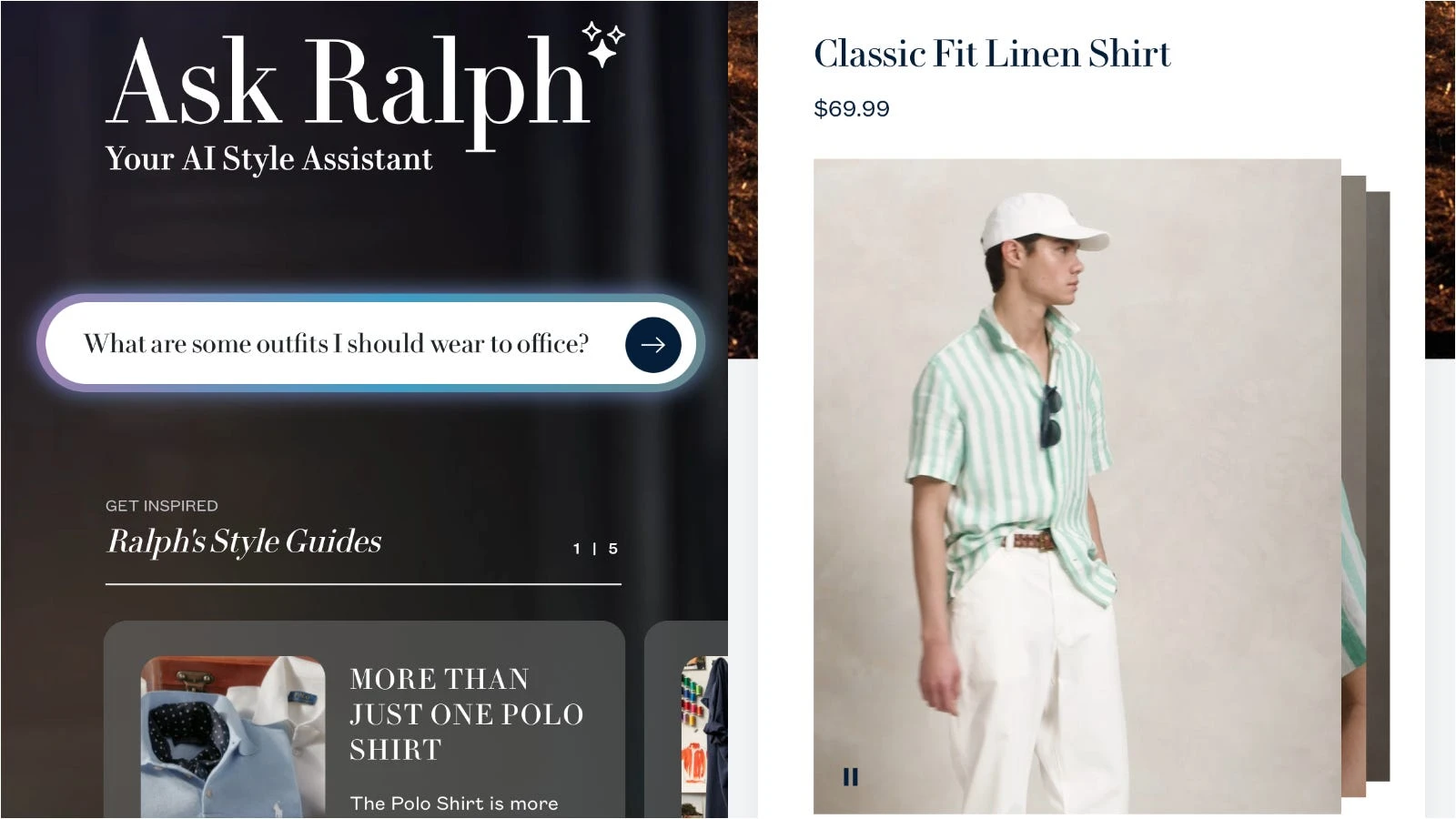 Ralph Lauren's AI styling app feels luxe and exclusive — but it admits you still need to try clothes on