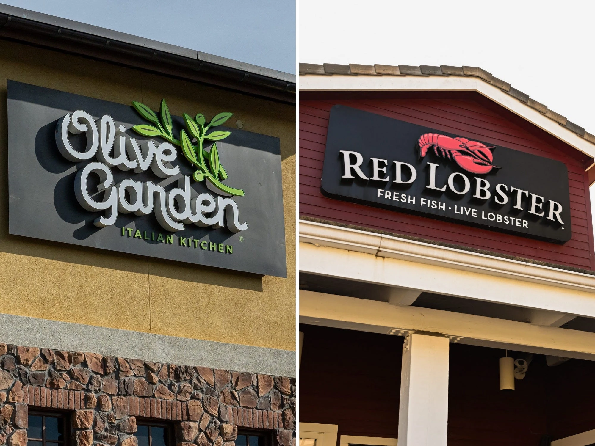 I ordered the same meal at Olive Garden and Red Lobster, and the winning chain had slightly lower prices