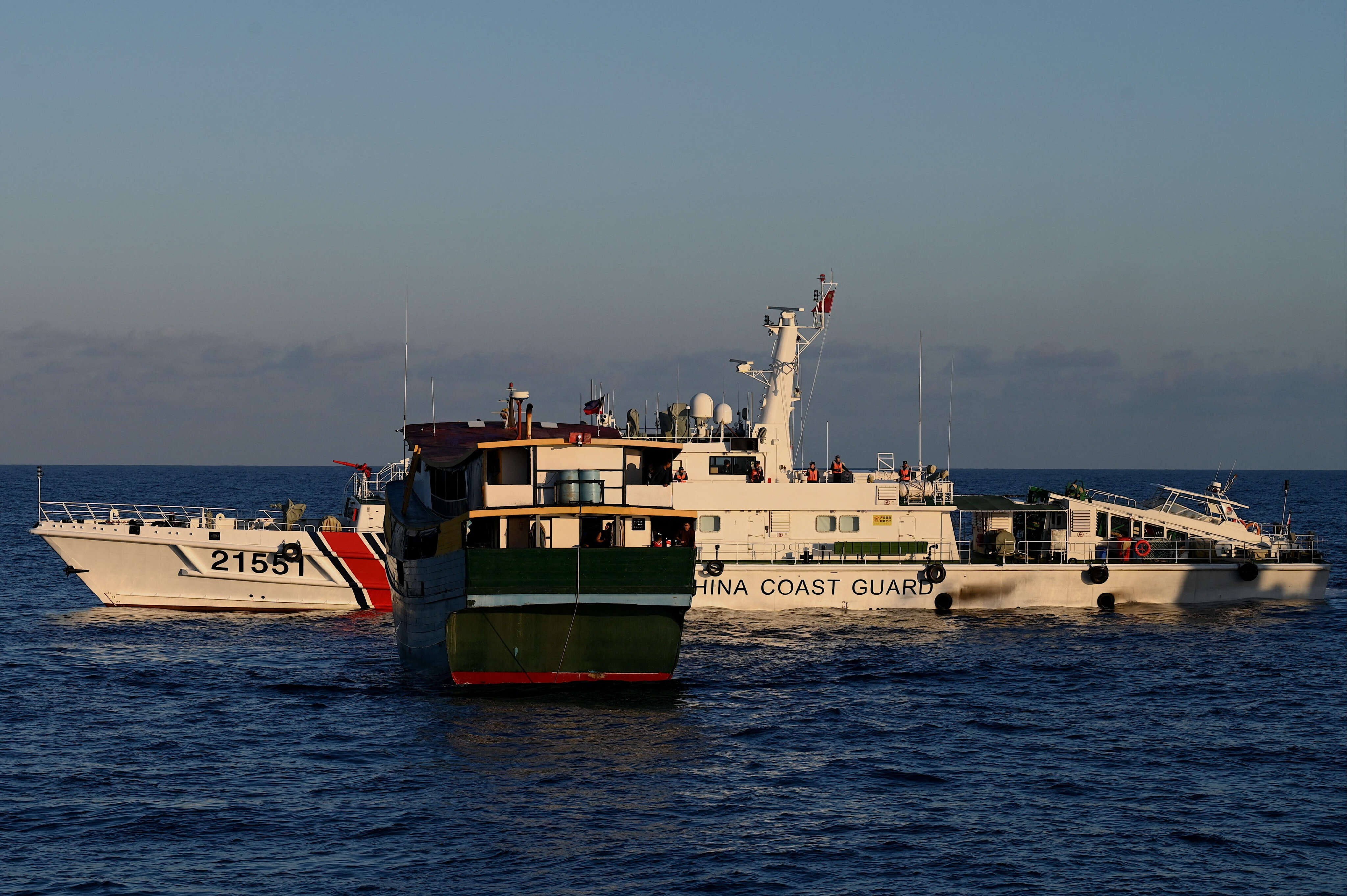 Filipino soldiers had to use their bare hands to fight off Chinese coast guards with swords, a general said