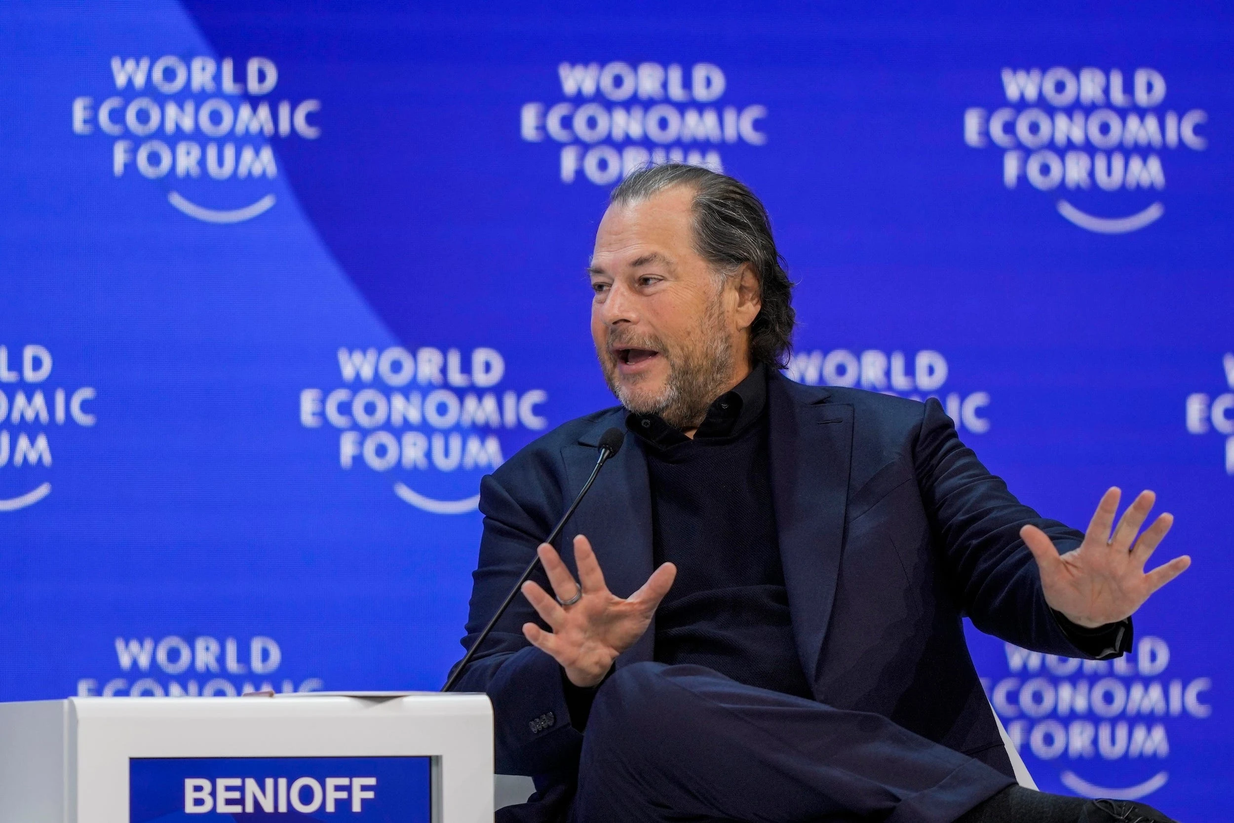 Marc Benioff says the narrative that AI will end white-collar jobs is wrong