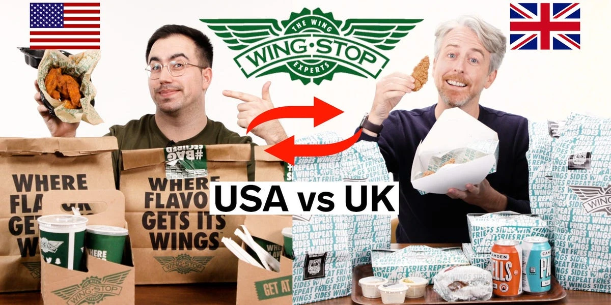 A Brit and an American try each other's Wingstop