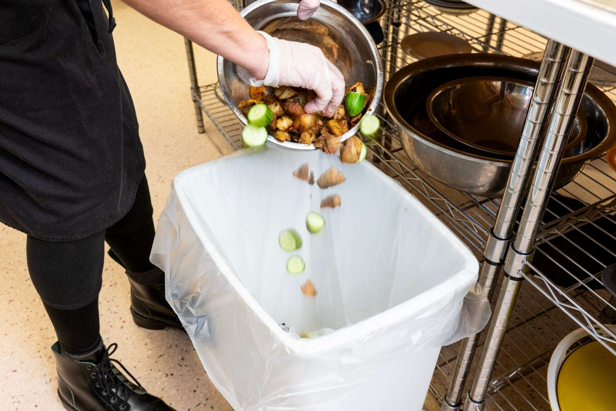 Hotels and offices are using an AI tool that scans what they throw in the trash to reduce their food waste and cut costs