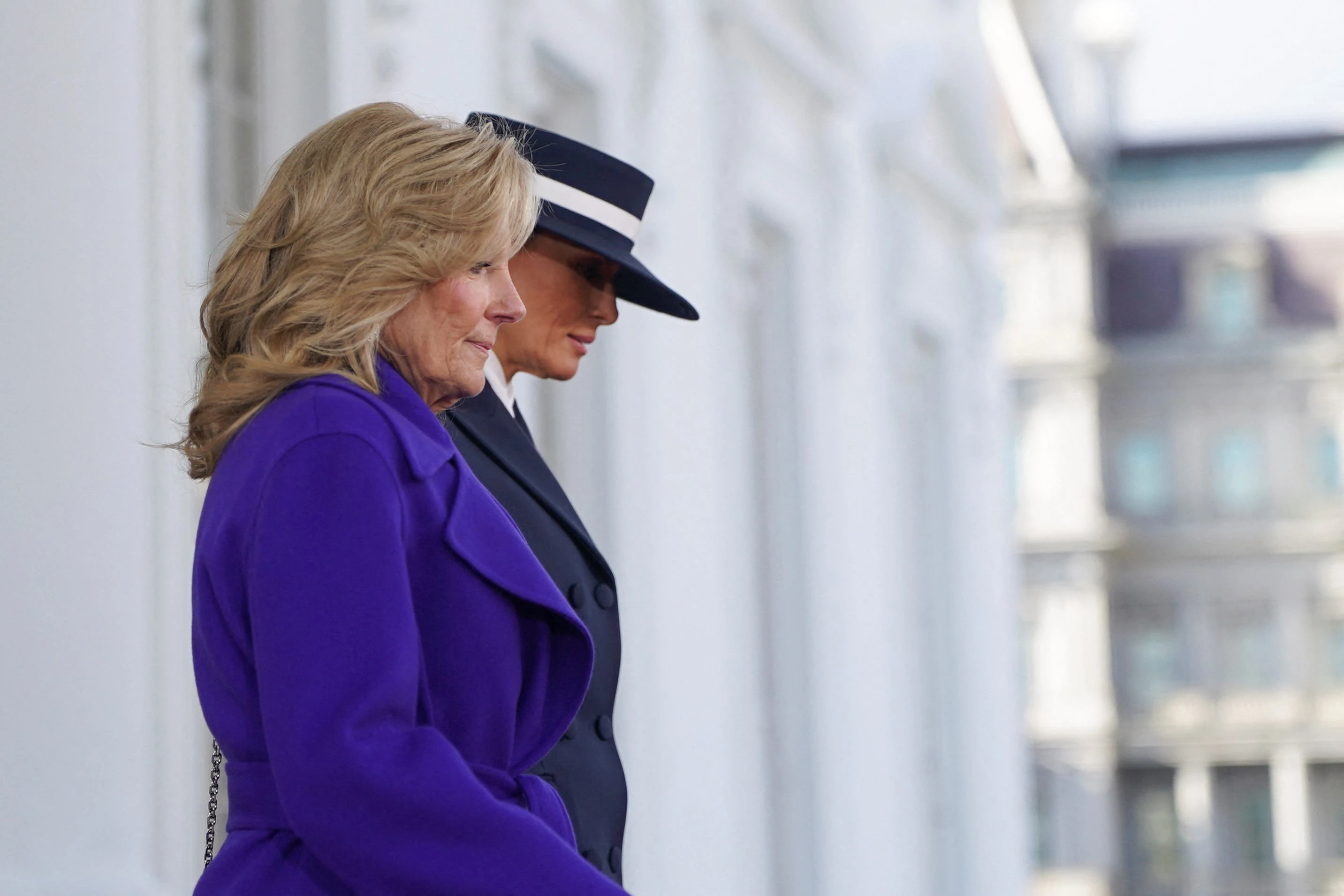Jill Biden says Melania Trump 'kept trying to switch the topic to the weather' during their 'frosty' Inauguration Day car ride