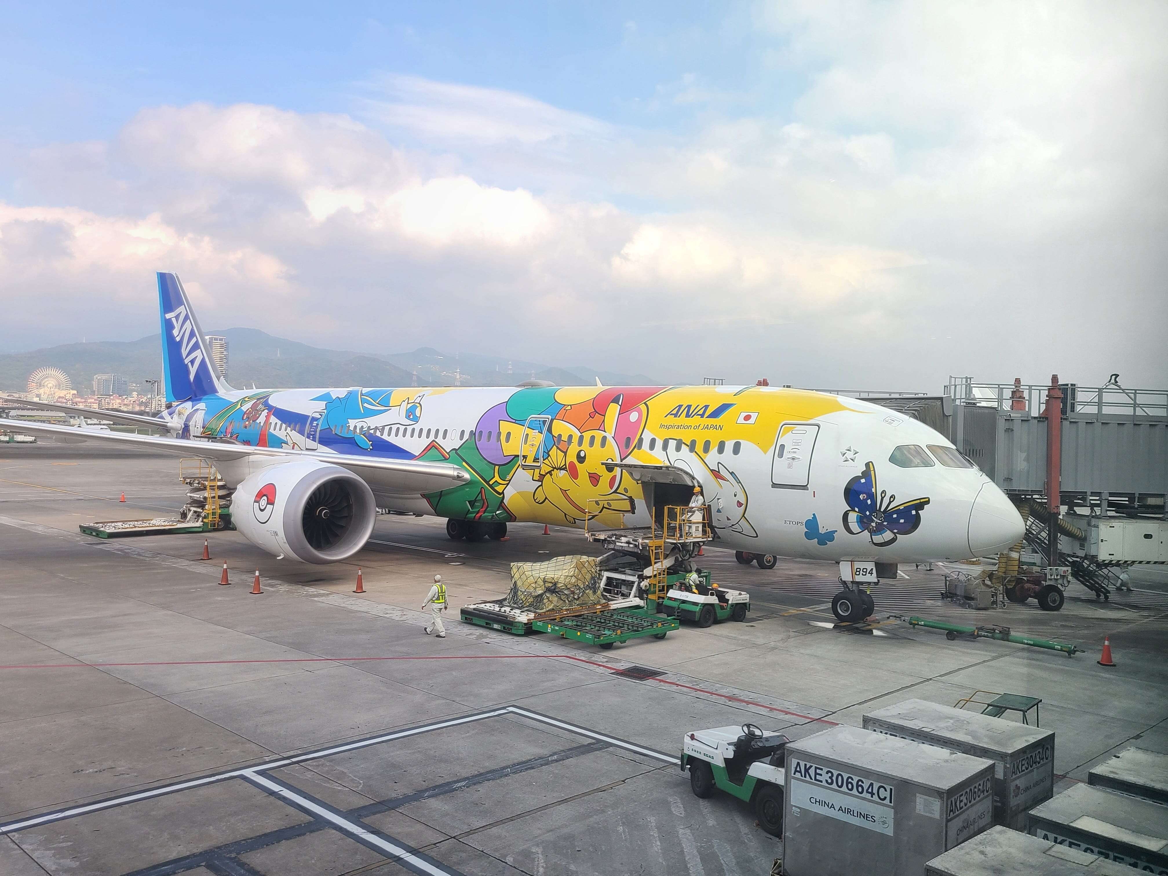 I flew on a major airline's Pokémon-themed plane. The unforgettable experience didn't cost extra — and it came with souvenirs.