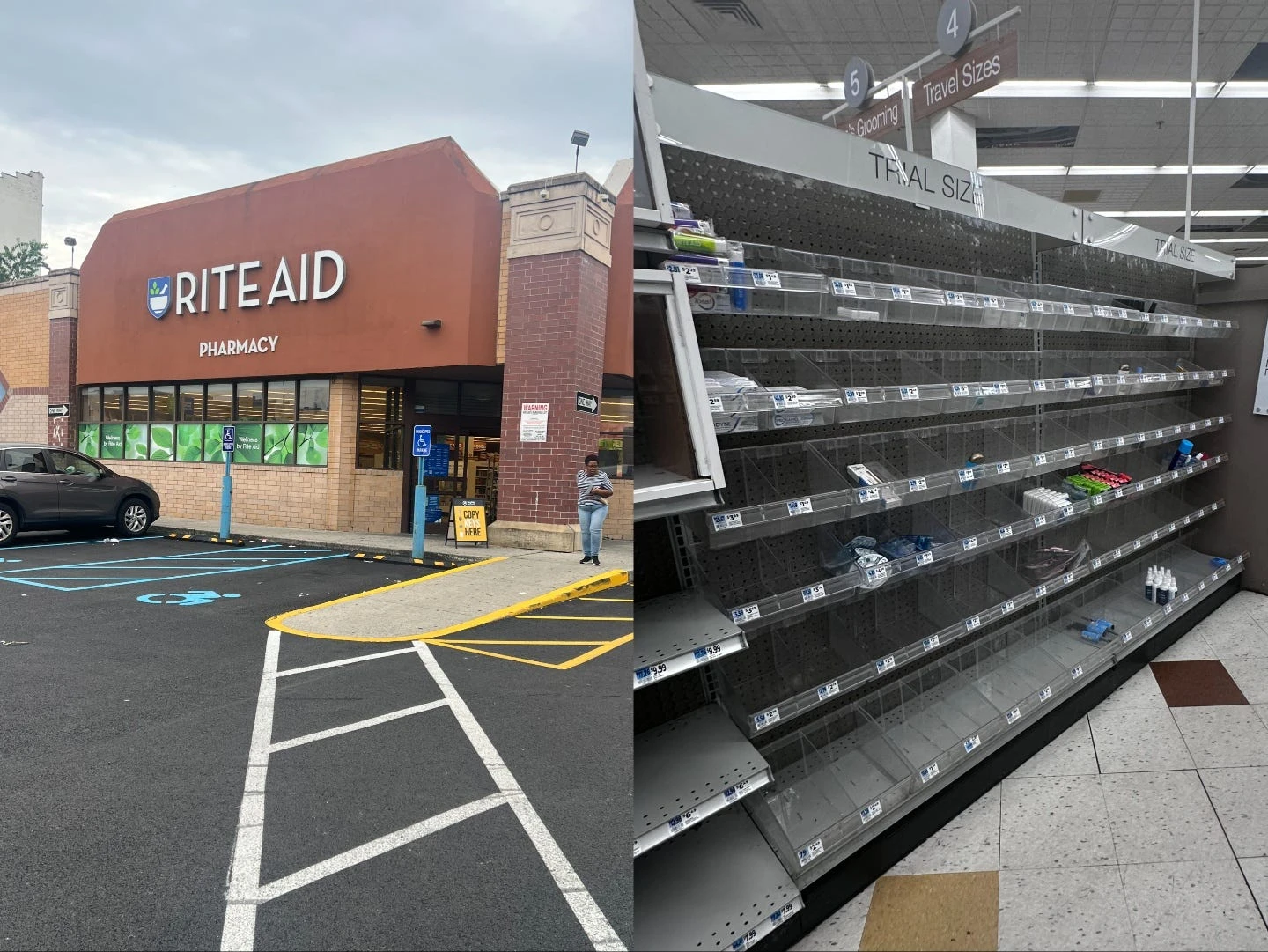 We visited a Rite Aid store. The empty shelves made us wonder about the chain's future.