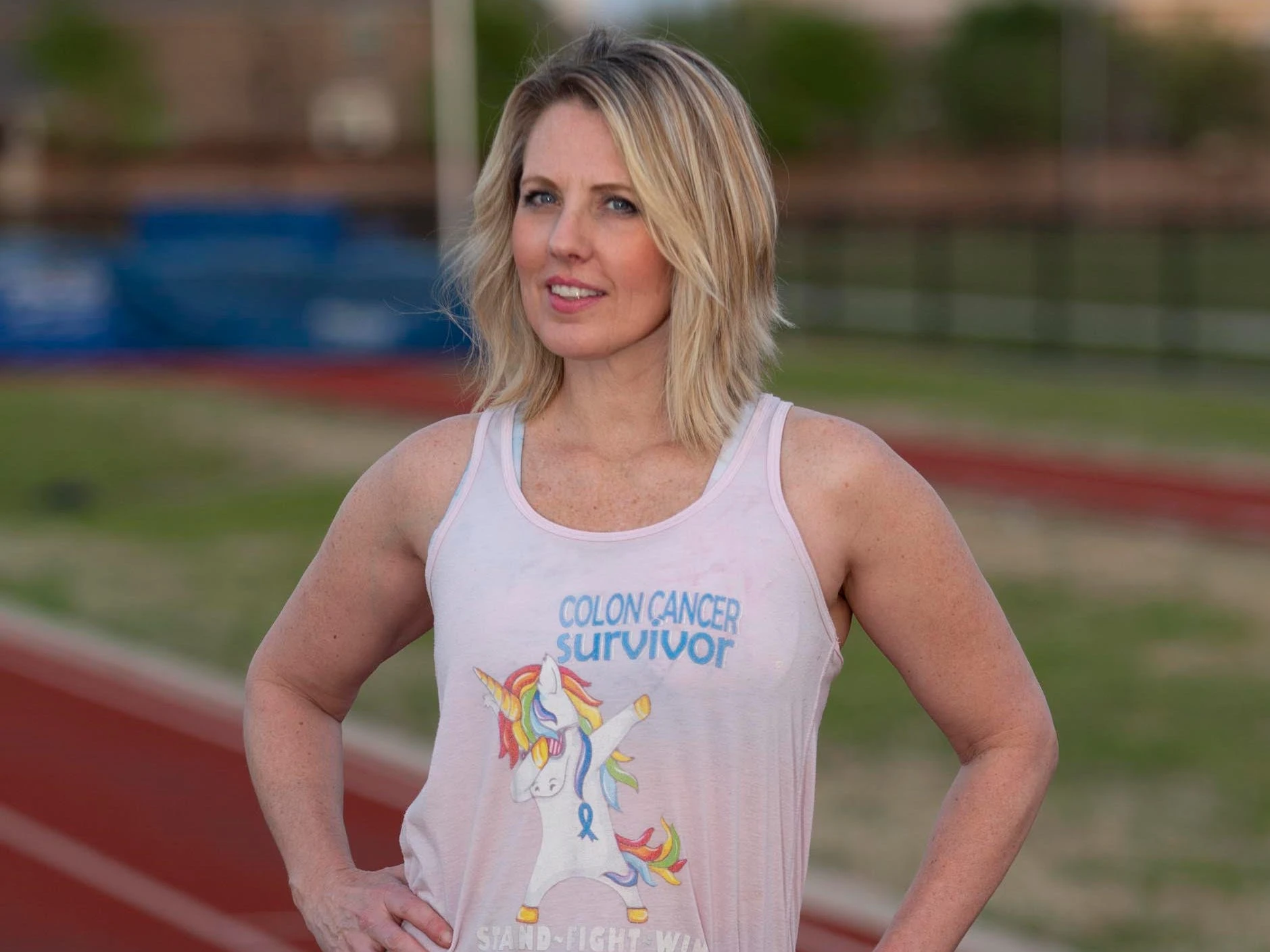 For years, a personal trainer was told her stomach issues were IBS and hemorrhoid symptoms. At 40, she found out she had colon cancer.