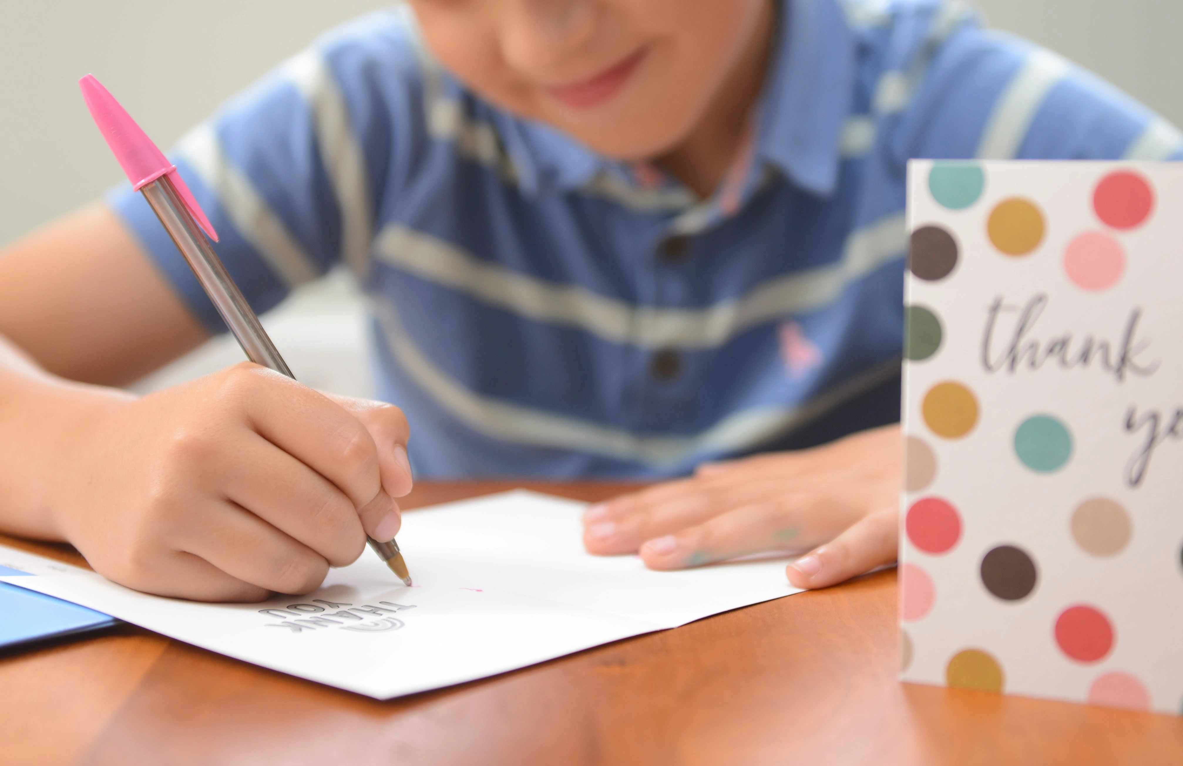 My kids stopped being appreciative of gifts. Now I make them write thank-you notes before they can use them.