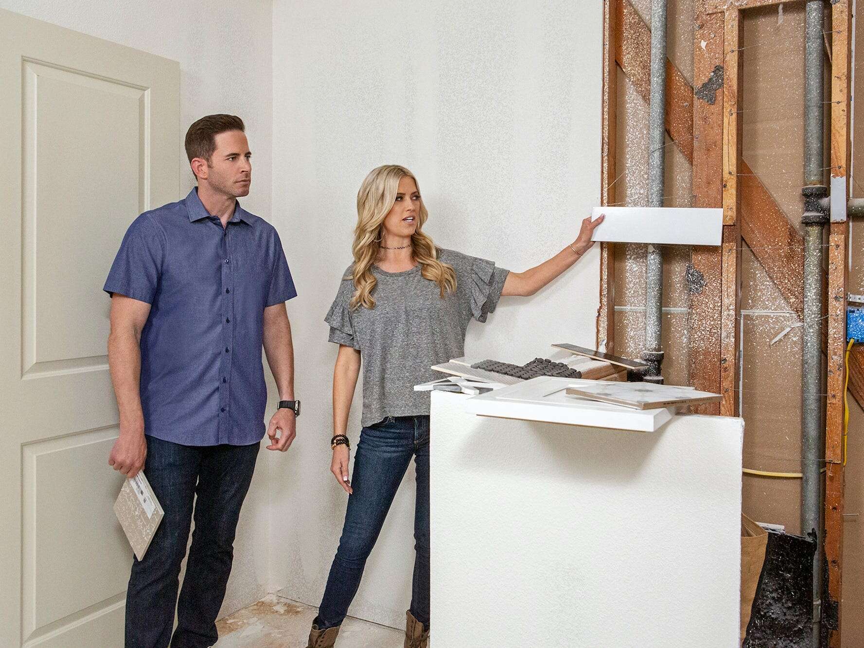 Tarek El Moussa and Christina Haack said their 9-year-old son likes to look at real-estate listings before bed