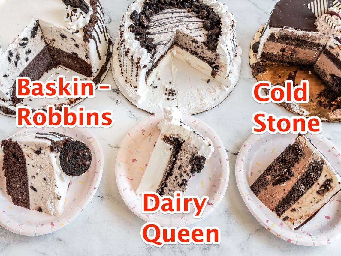 I tried ice-cream cakes from 3 popular chains, and the best was also cheaper than the rest