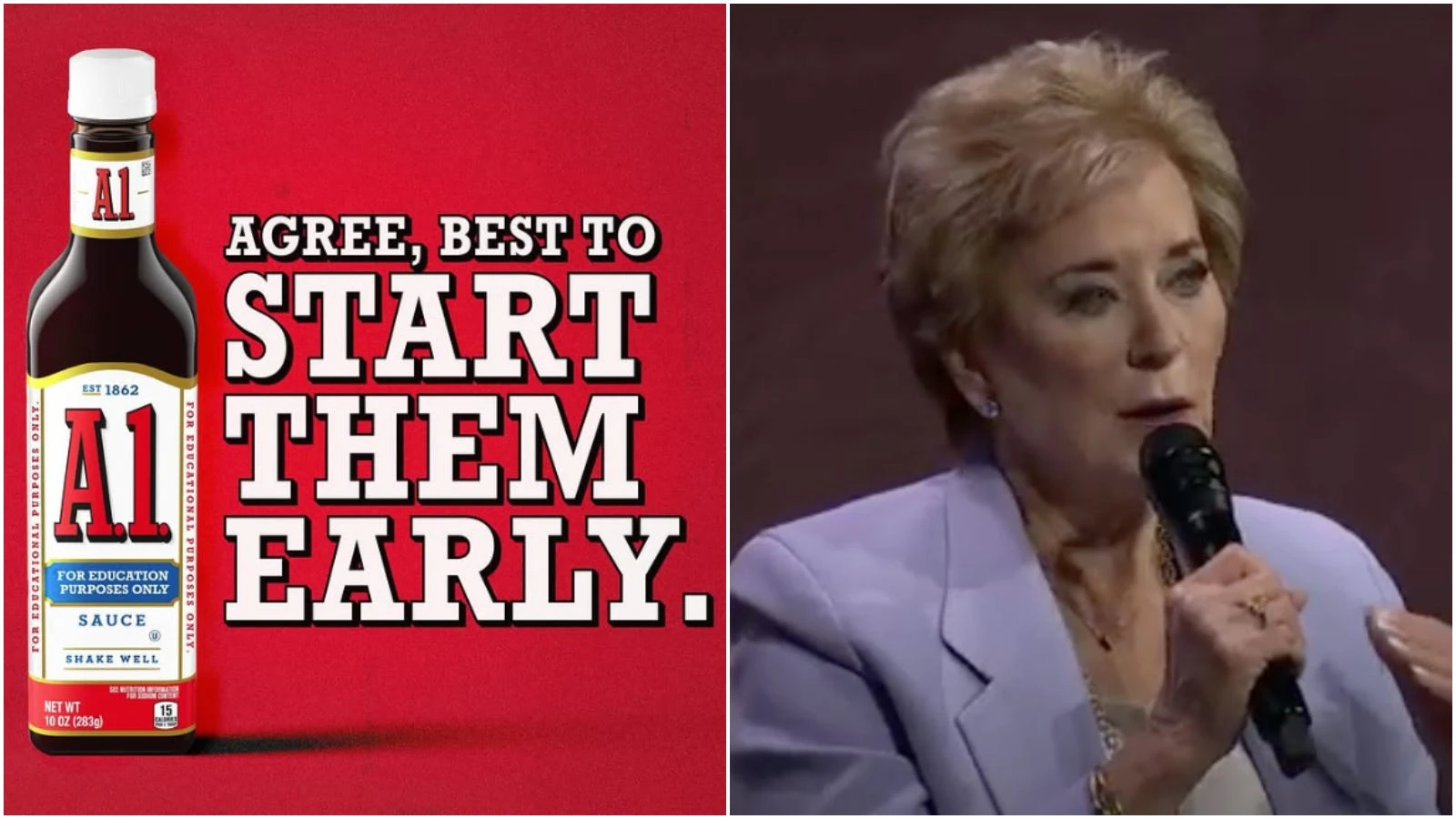 A.1. Sauce is seizing the moment after Linda McMahon's 'AI' gaffe