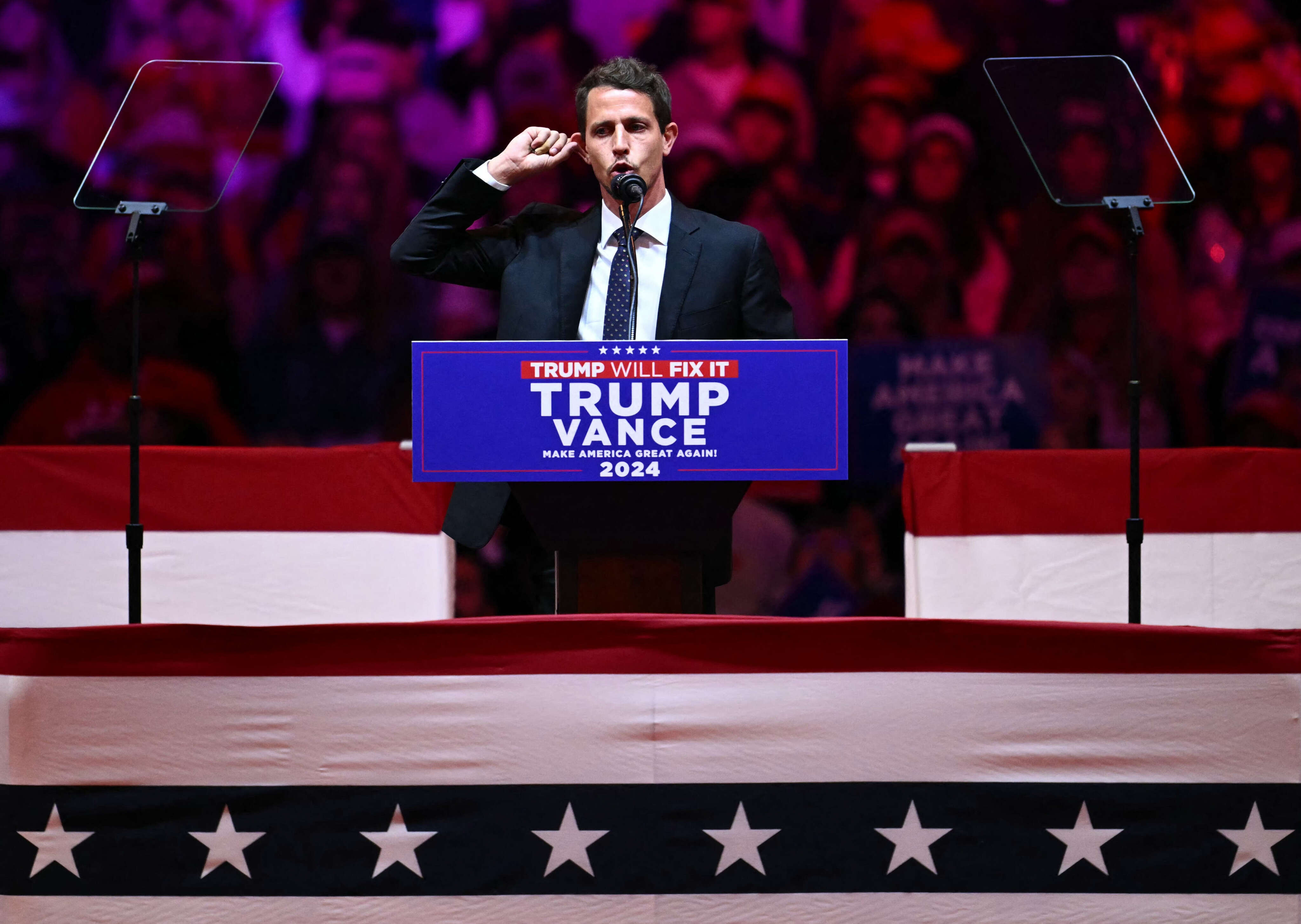 The media is bending to Trump in lots of ways. Tony Hinchcliffe's Netflix deal doesn't seem like one of them.