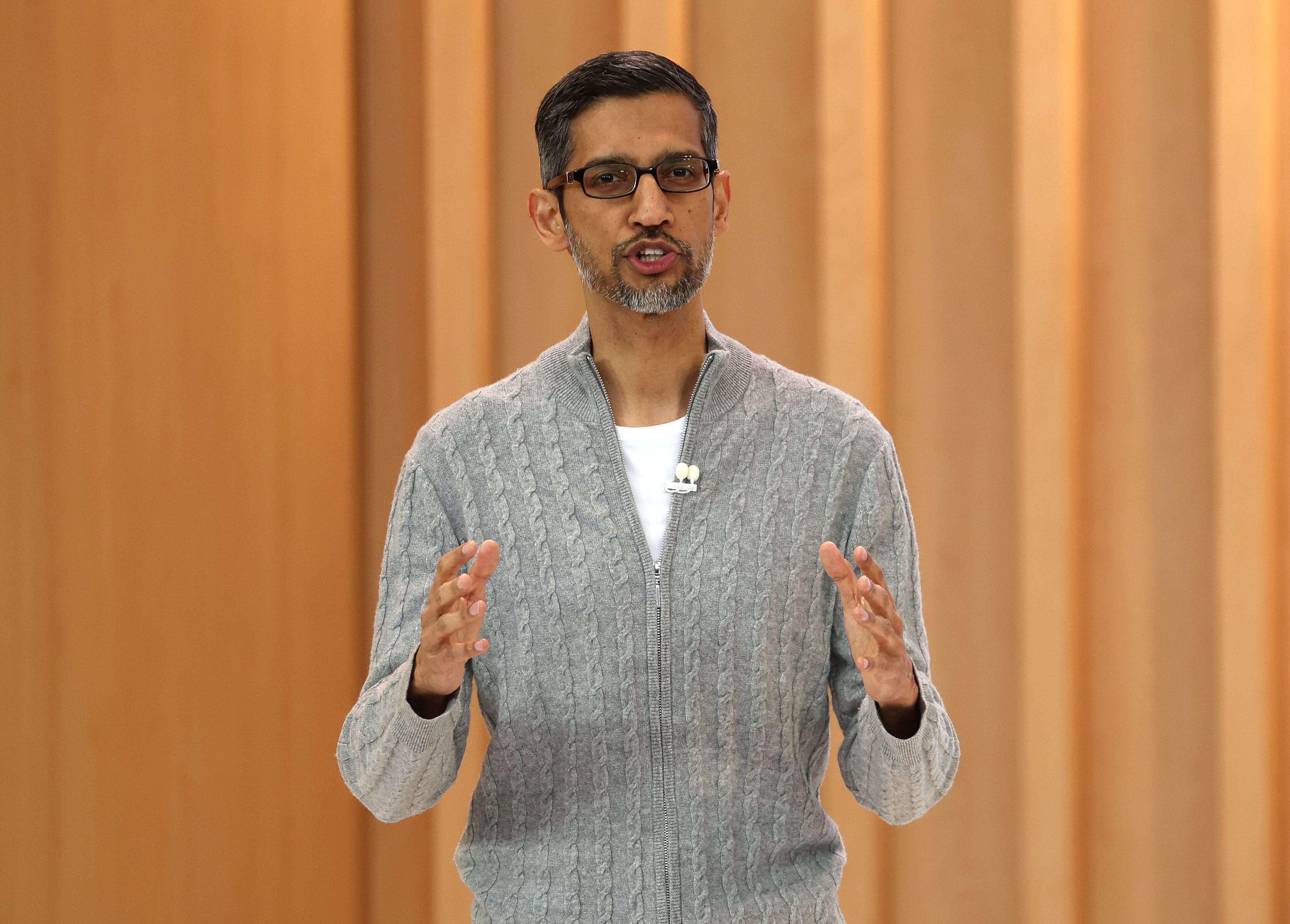 Google cut manager and VP roles by 10% in its efficiency push, CEO Sundar Pichai said in an internal meeting