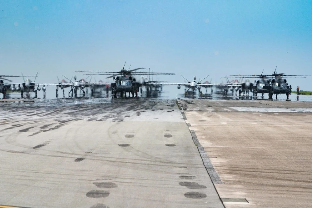 US Air Force's massive 53-aircraft runway exercise 'sends a message you can't ignore' to rivals like China