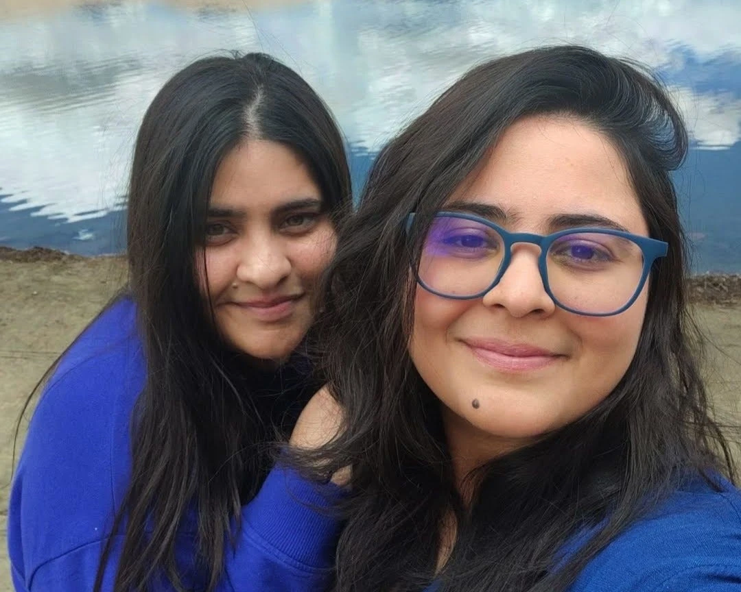 I hadn't seen my sister for 2 years. We met in Liechtenstein to reconnect.