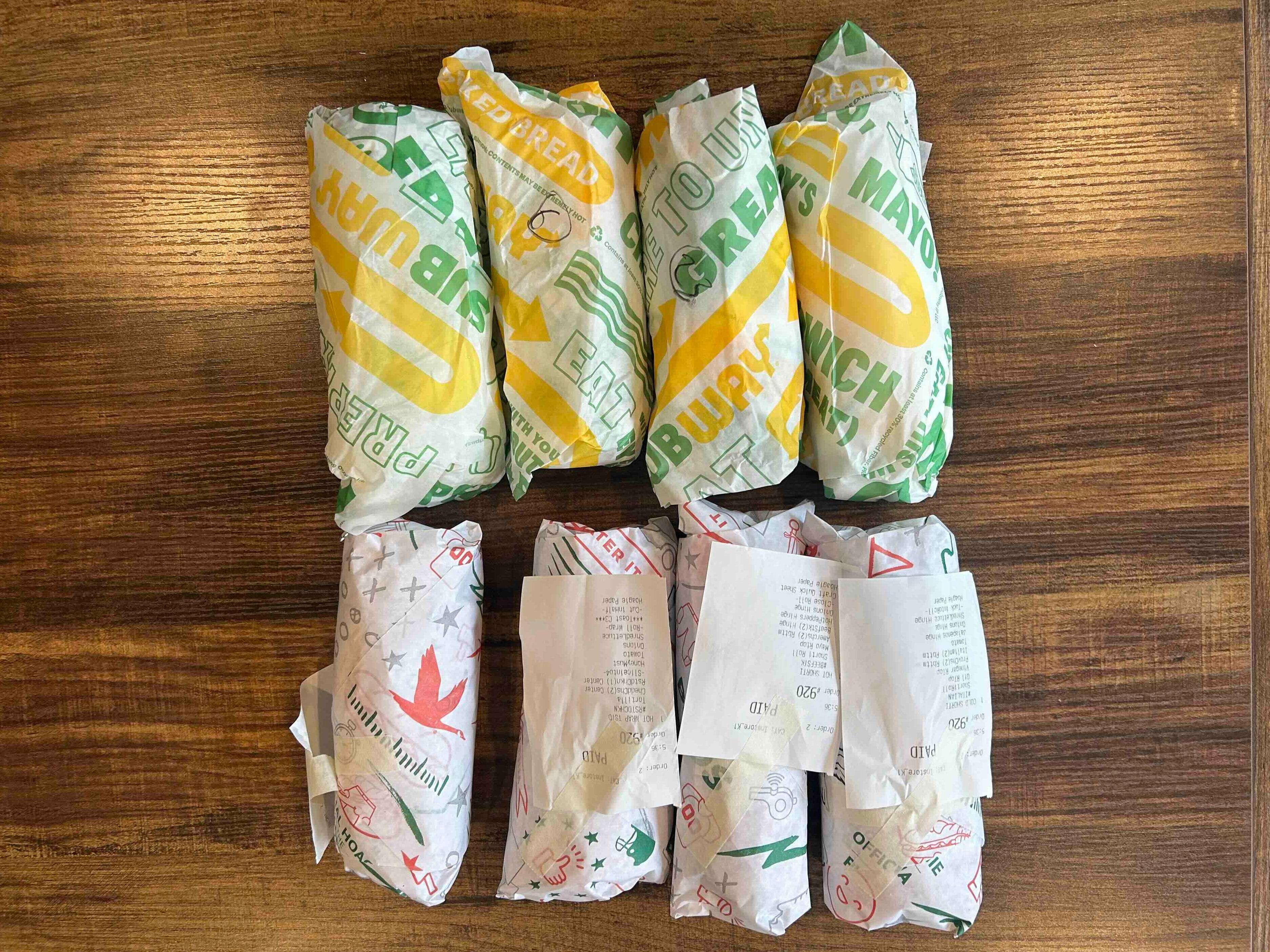 I compared the same 4 sandwiches at Subway and Wawa. As an East Coaster, I'm shocked my go-to chain let me down in every category.