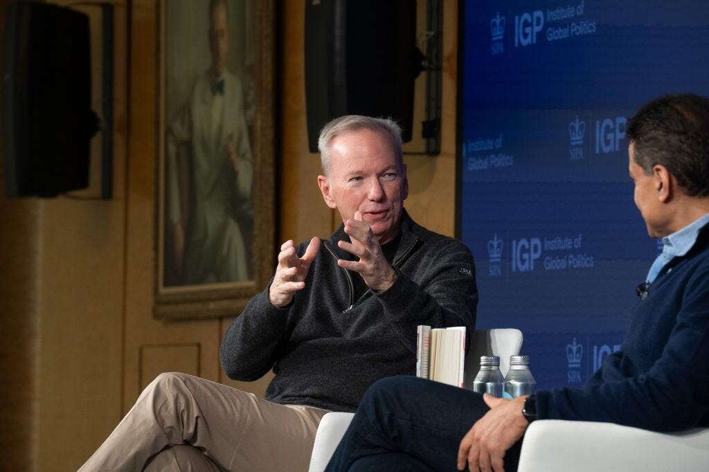 Former Google CEO Eric Schmidt says future wars will be fought by AI drones and calls tanks 'useless'