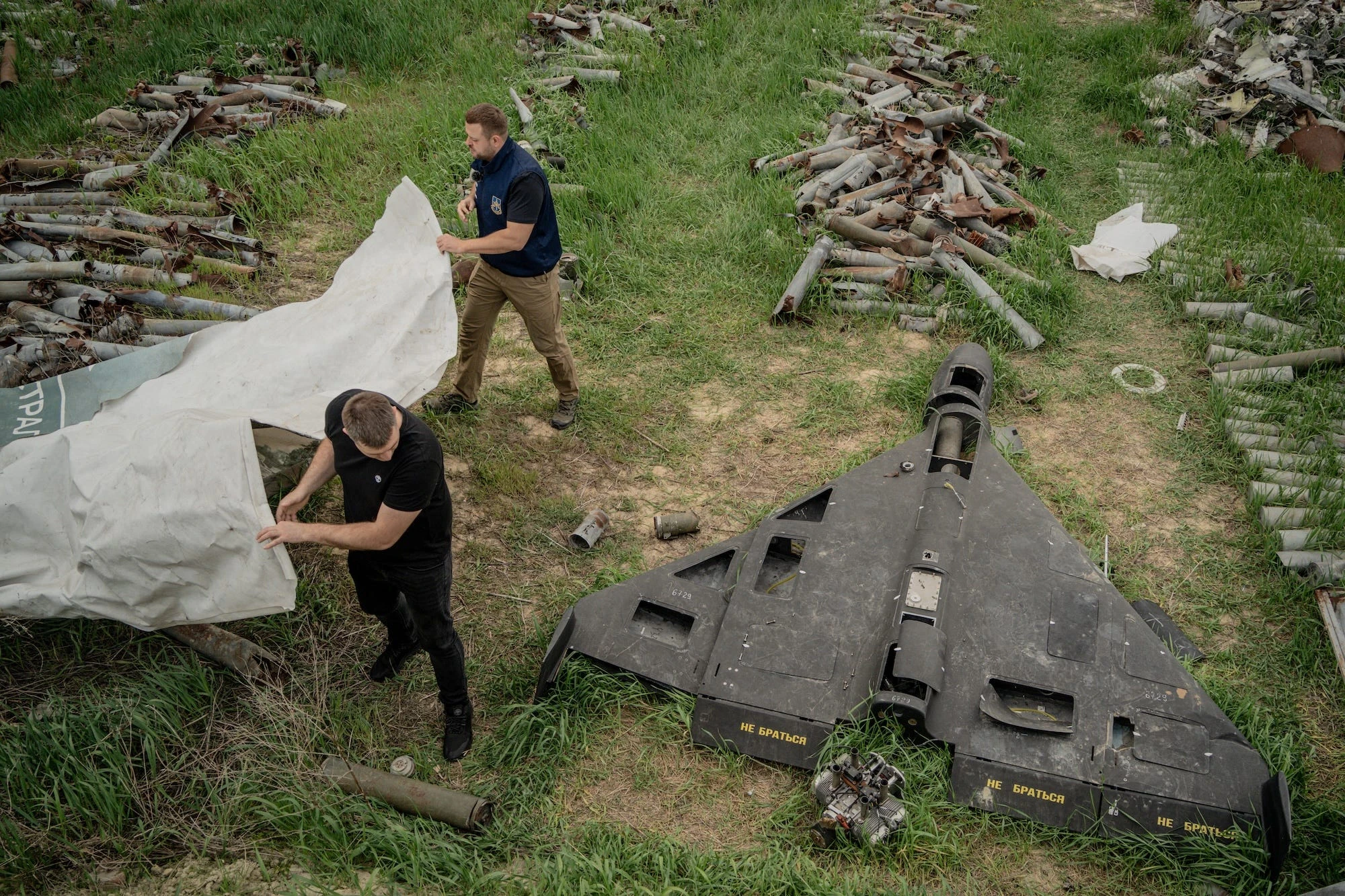 Ukraine says a massive Russian overnight missile and drone barrage was packed with 100,000 foreign-made parts