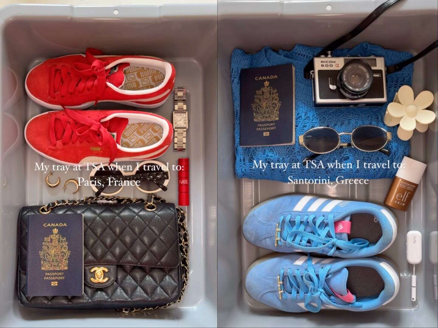 TikTokers are taking 'aesthetic' photos of their TSA trays in the latest travel trend. But not everyone's on board.