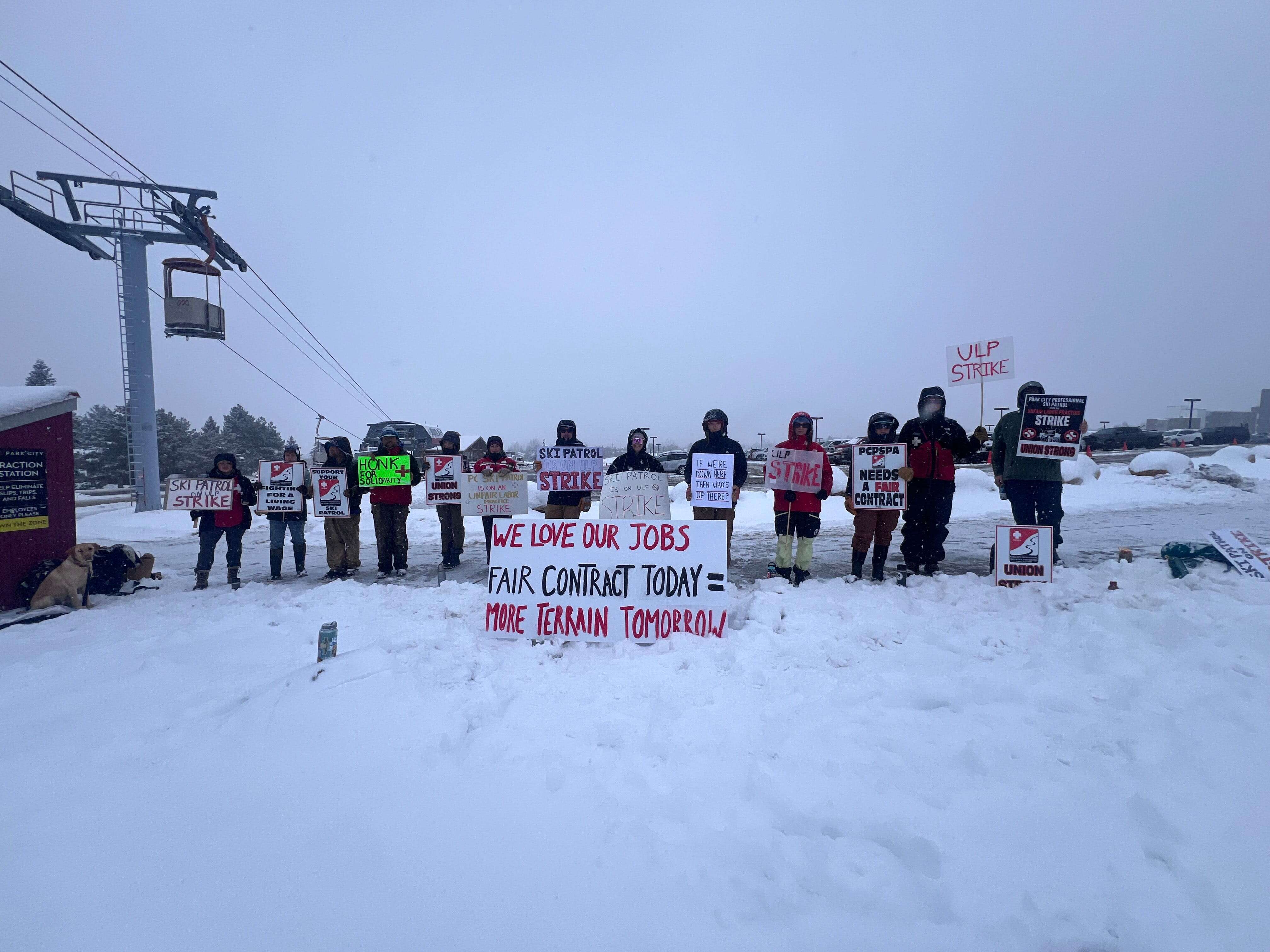 Park City skiers said their resort vacation became a mess after a ski patrol strike shut down much of the mountain