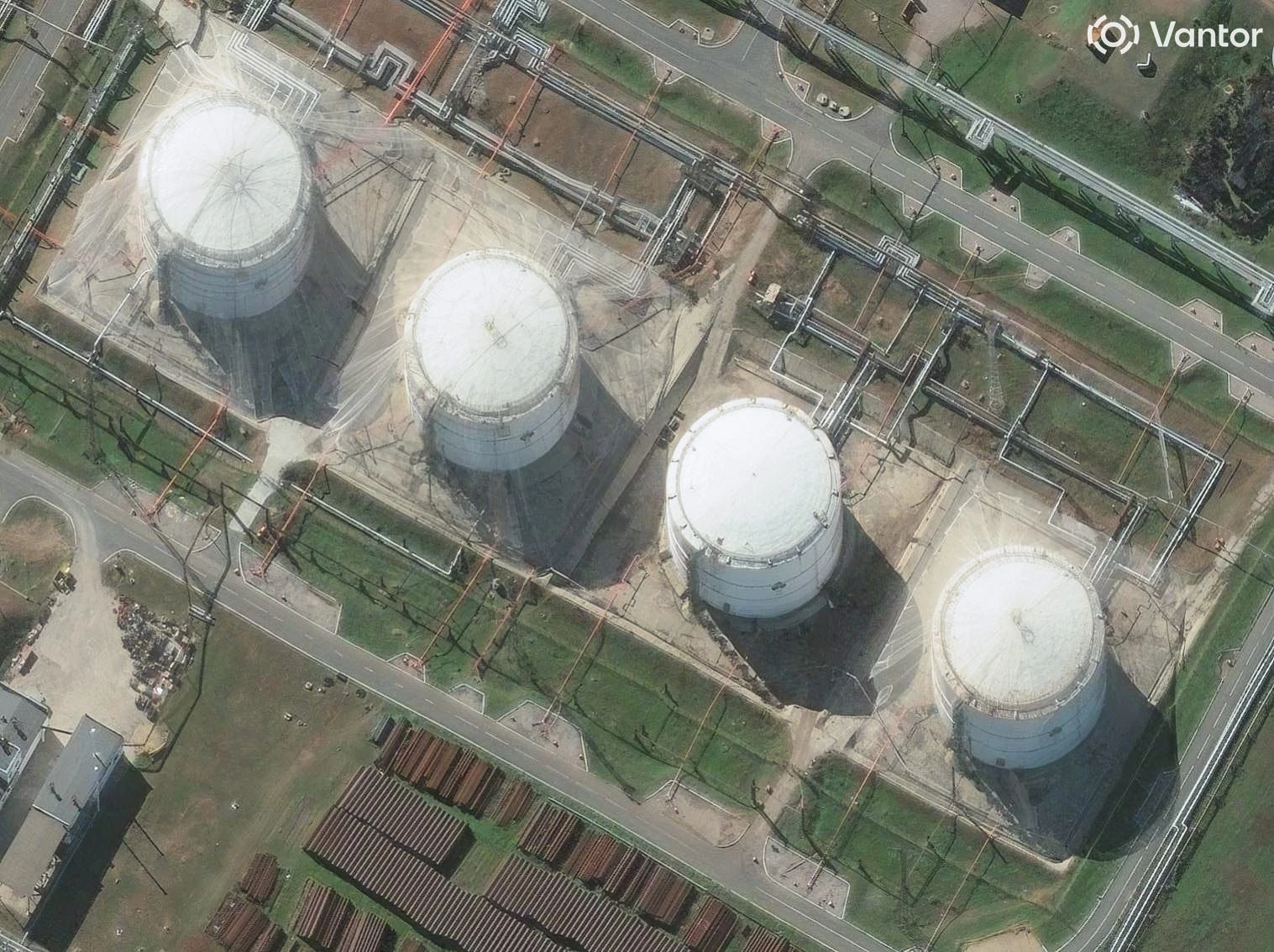 Fire, smoke, and anti-drone nets: Satellite images capture scenes from the fight engulfing Russia's oil industry