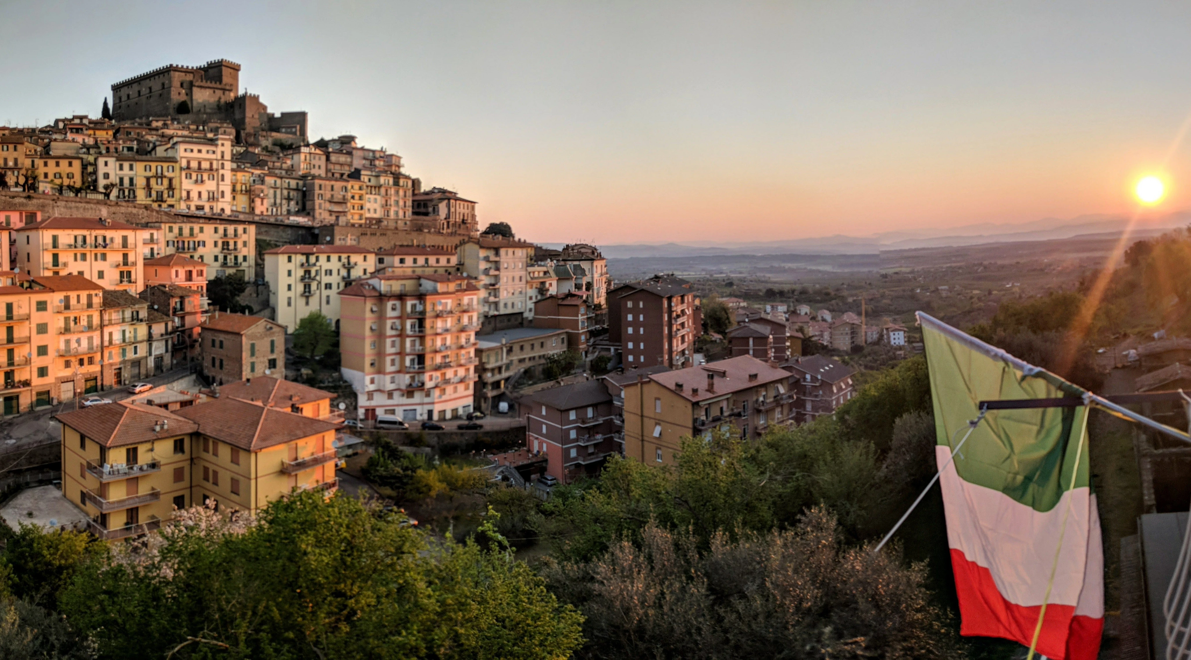 We moved from a 3-bedroom house in Nashville to a 500-square-foot studio north of Rome. There are downsides, but we love it here.
