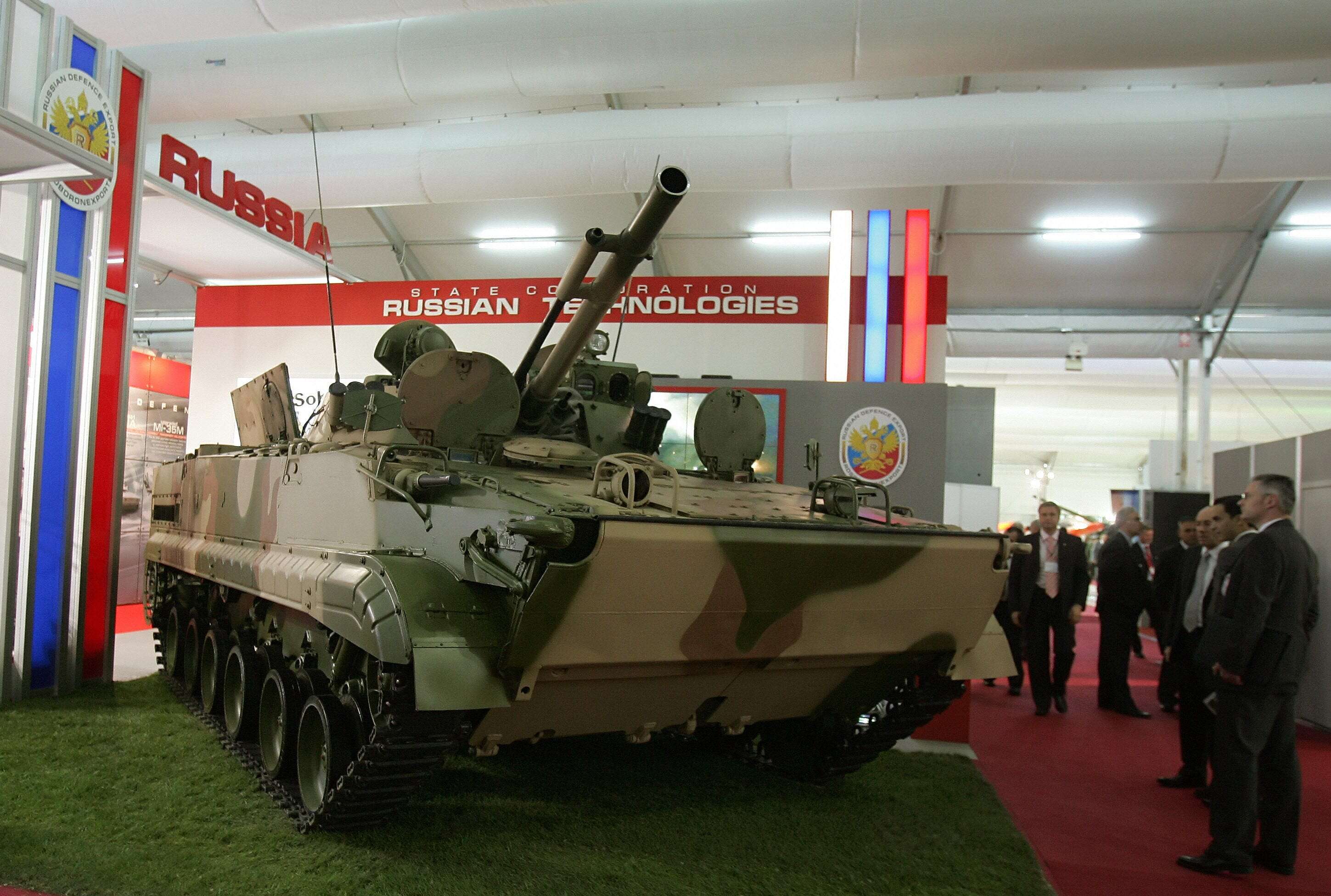 Take a look at the BMP-3, Russia's answer to the Bradley fighting vehicle, courtesy of one captured in Ukraine