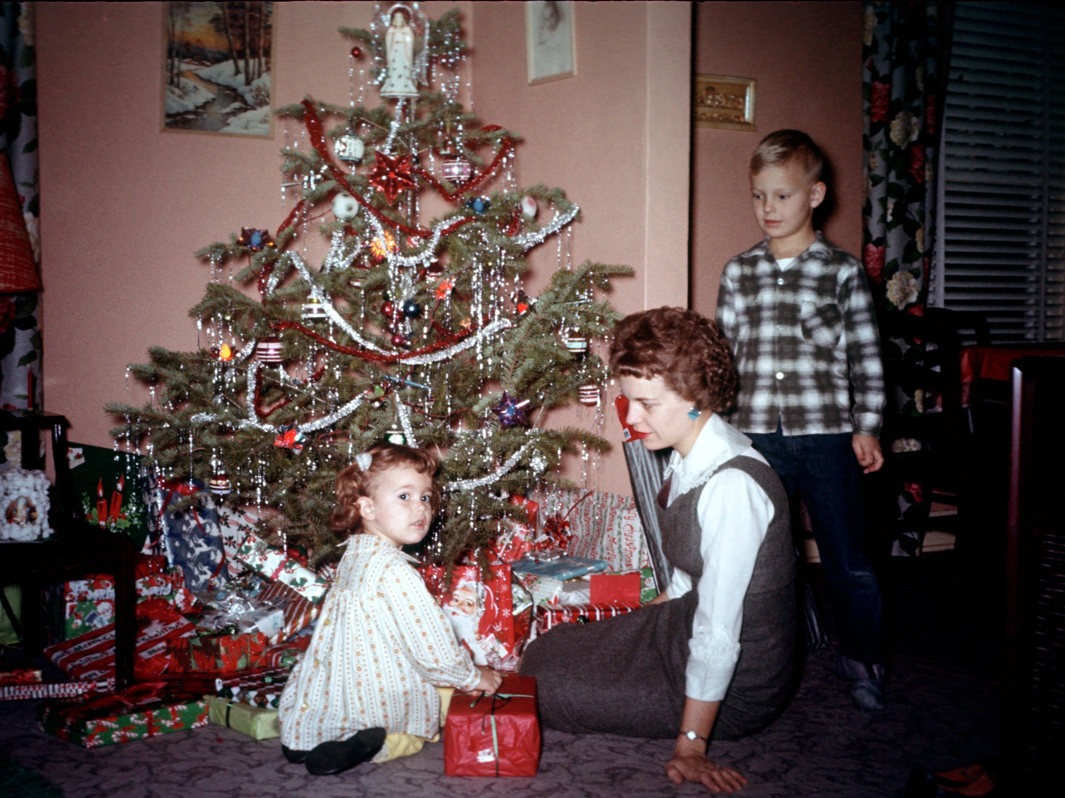 Vintage photos show how people decorated for the holidays over the last 100 years