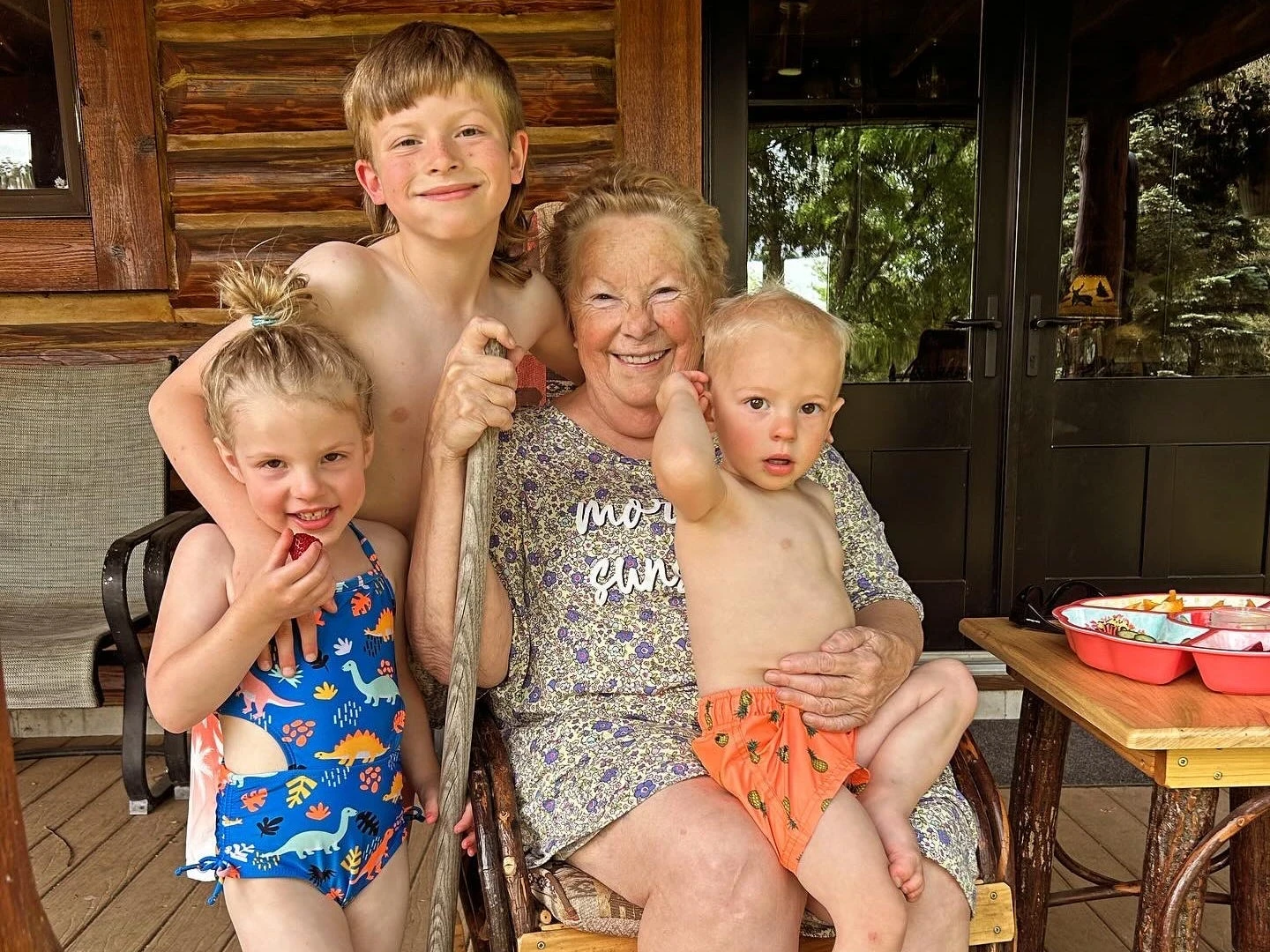 My 80-year-old neighbor became a surrogate grandmother to my 3 kids. They enjoyed crafting and talking and I appreciated how unhurried her life was.