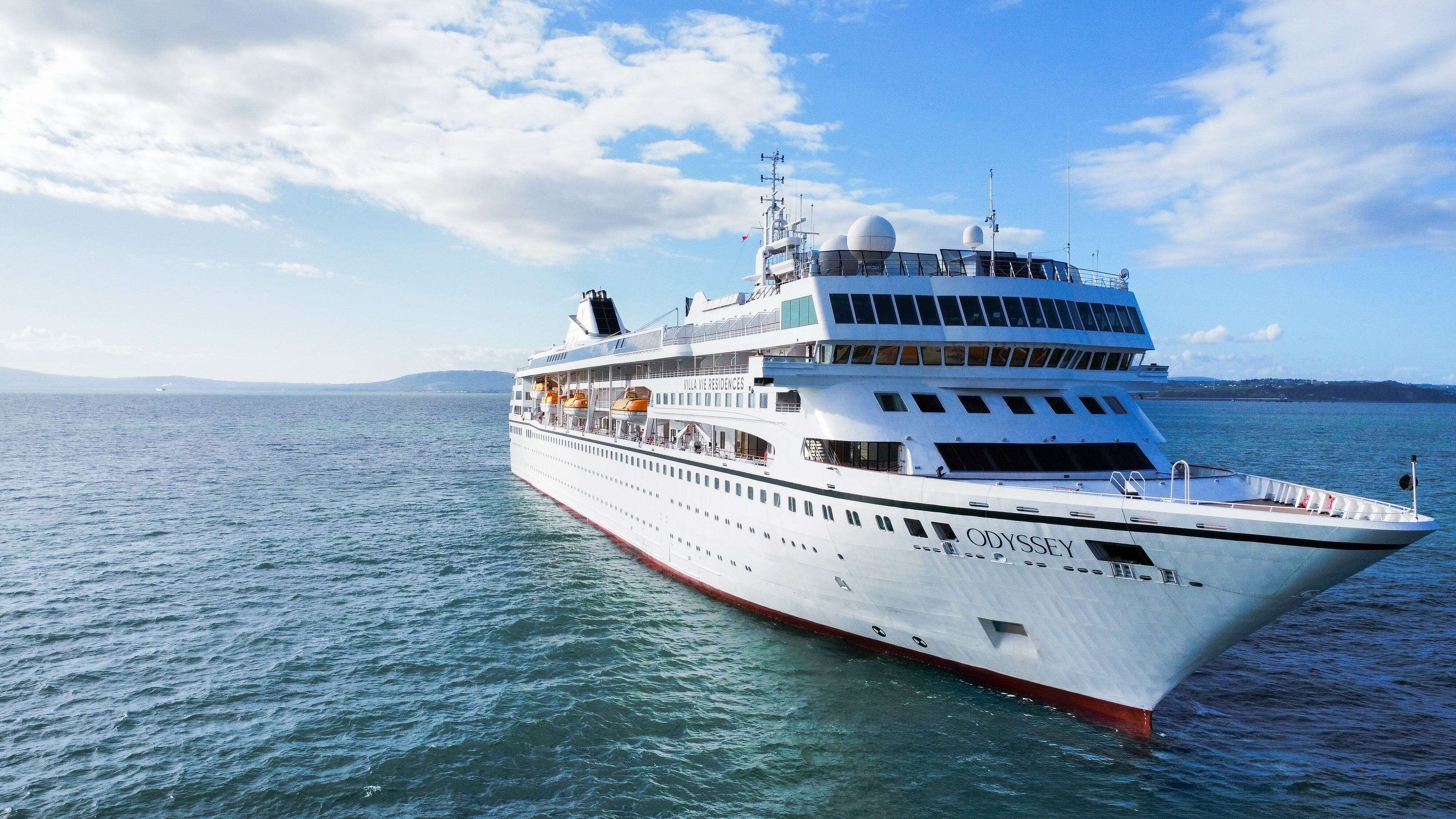 A residential cruise ship has a 4-year, round-the-world voyage to 'escape' politics