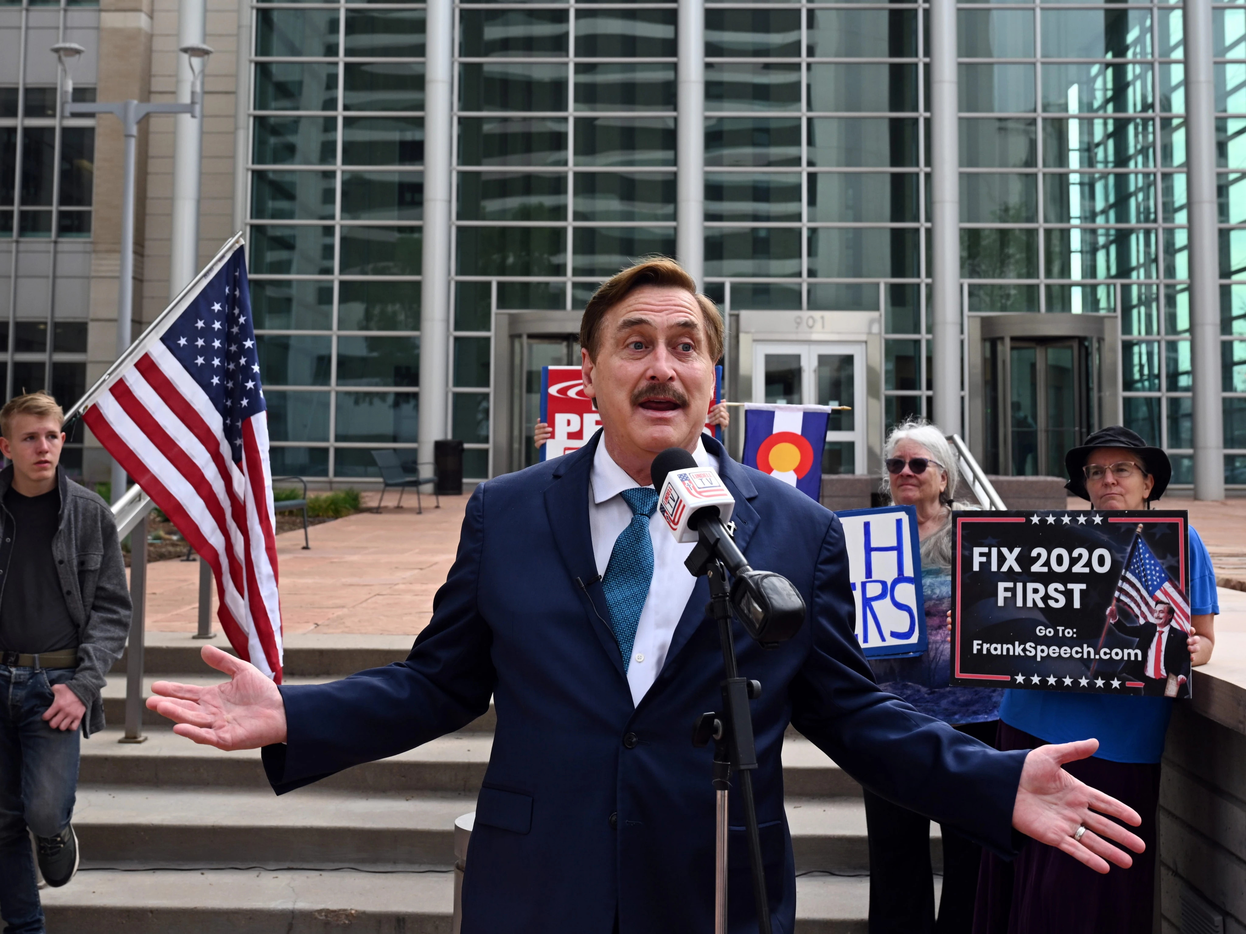 Dominion quietly settled lawsuits against Giuliani and others ahead of its sale — but it's still suing Mike Lindell