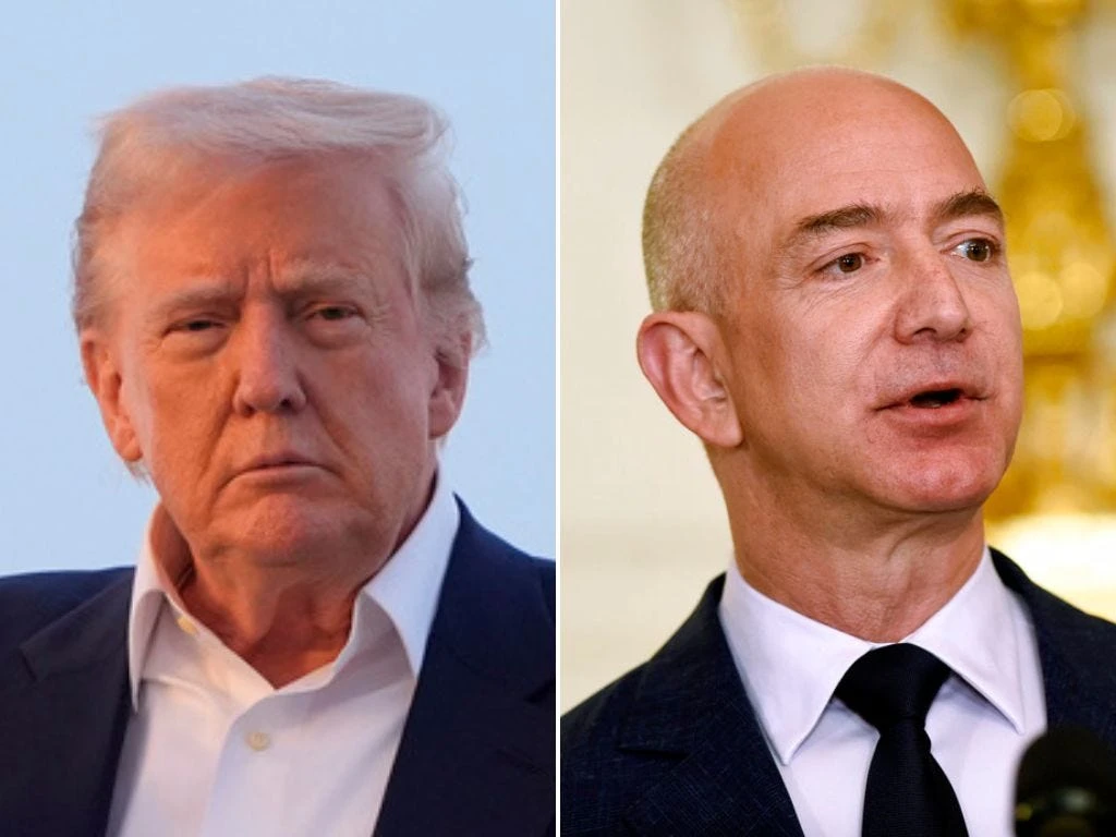 Trump says Jeff Bezos was 'very nice' and agreed to take tariff info off Amazon listings right after their call