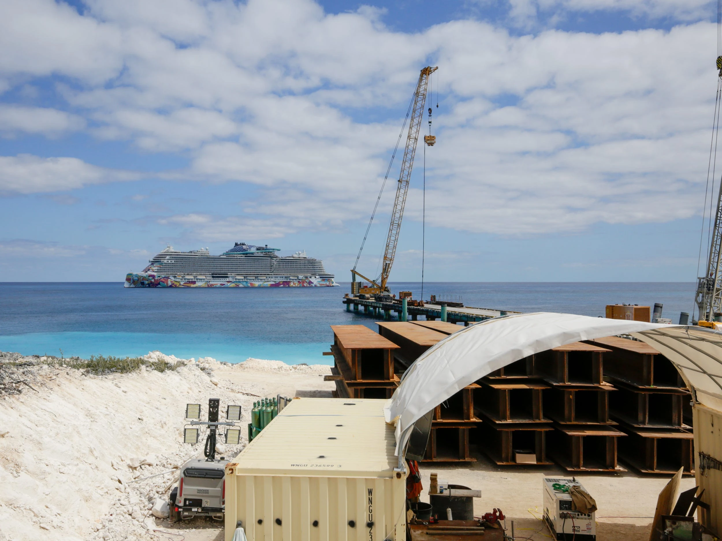 I visited Norwegian's private island and saw how it's expanding to compete with Royal Caribbean