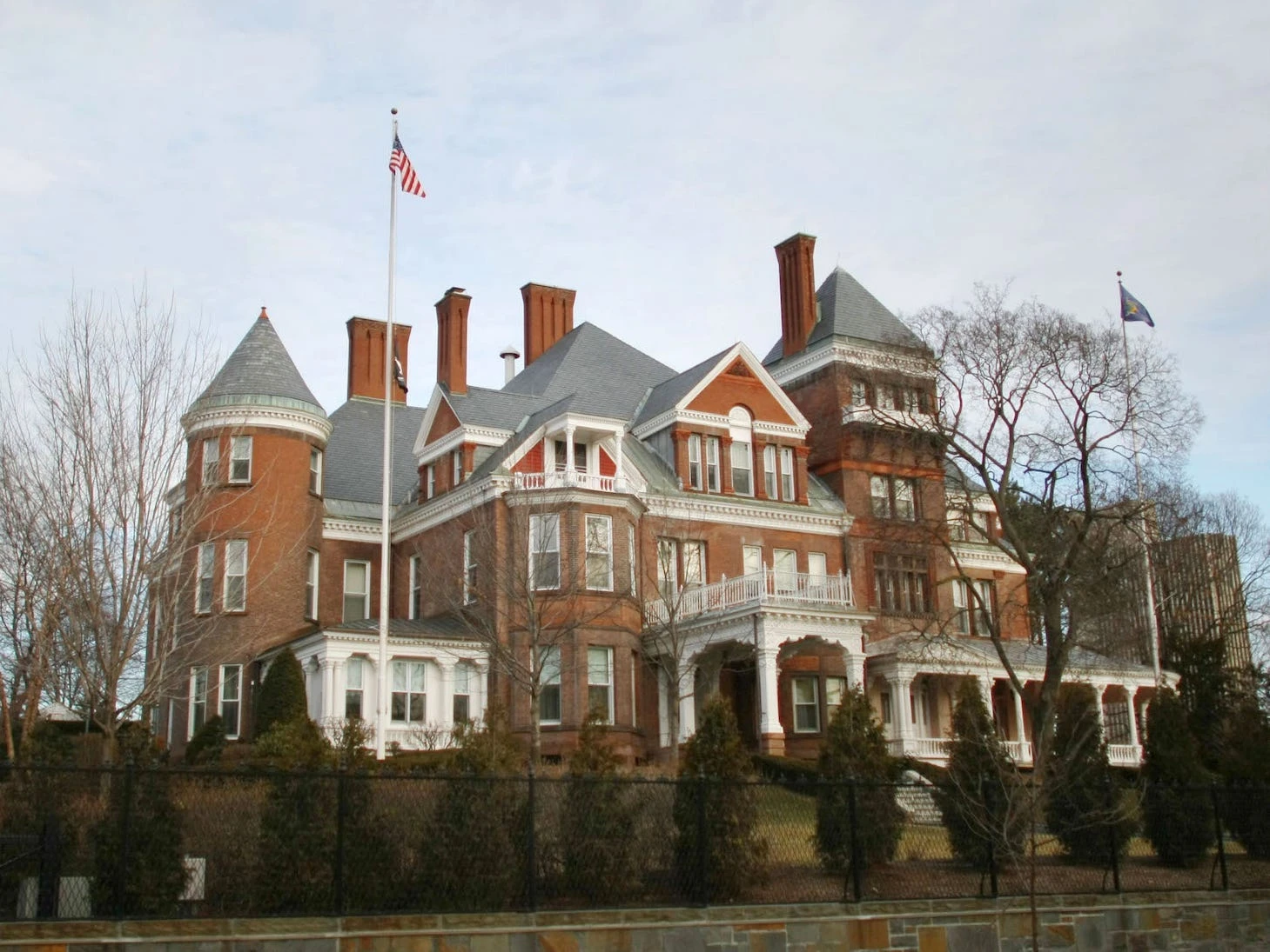 Grand staircases, state-shaped pools, and a bowling alley in the basement: Here's what the governor's mansion looks like in every state