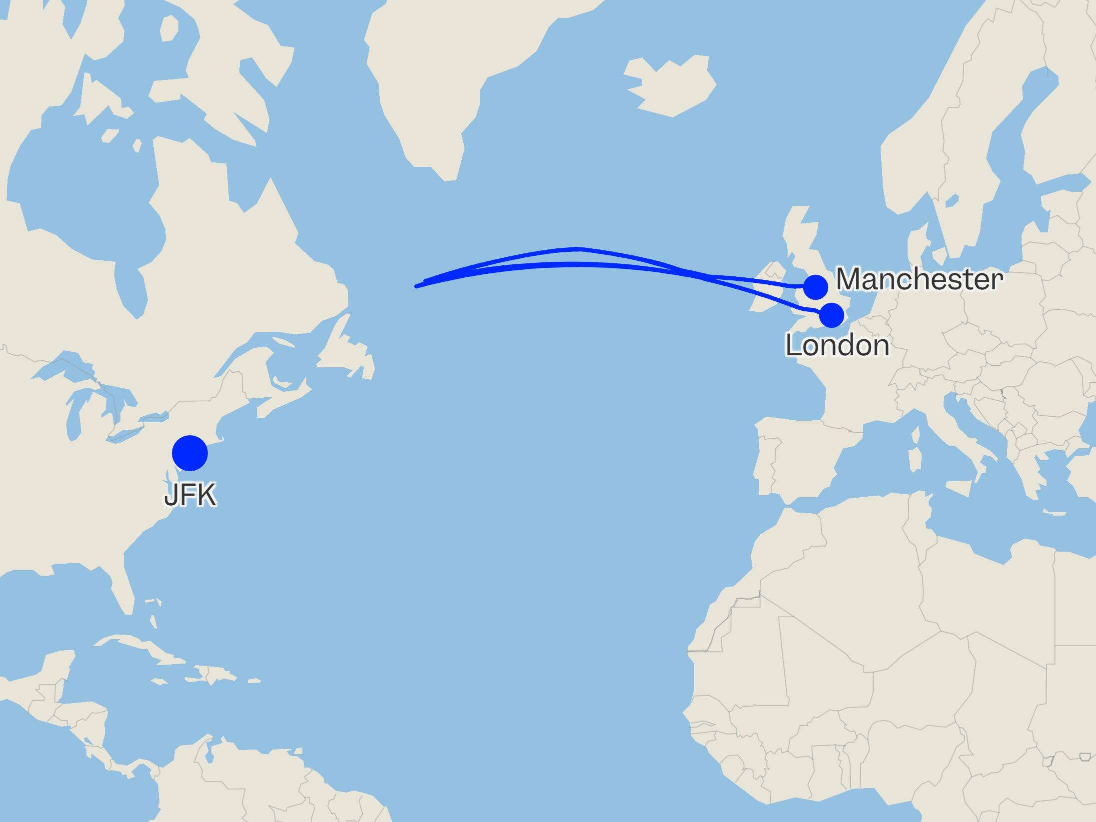 Passengers spent 8 hours on a transatlantic flight that turned around about 300 miles from North America