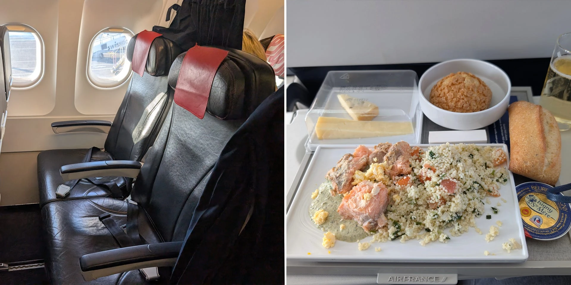 I paid an extra $275 to fly business class with Air France. It didn't live up to my expectations, but I'd do it again.