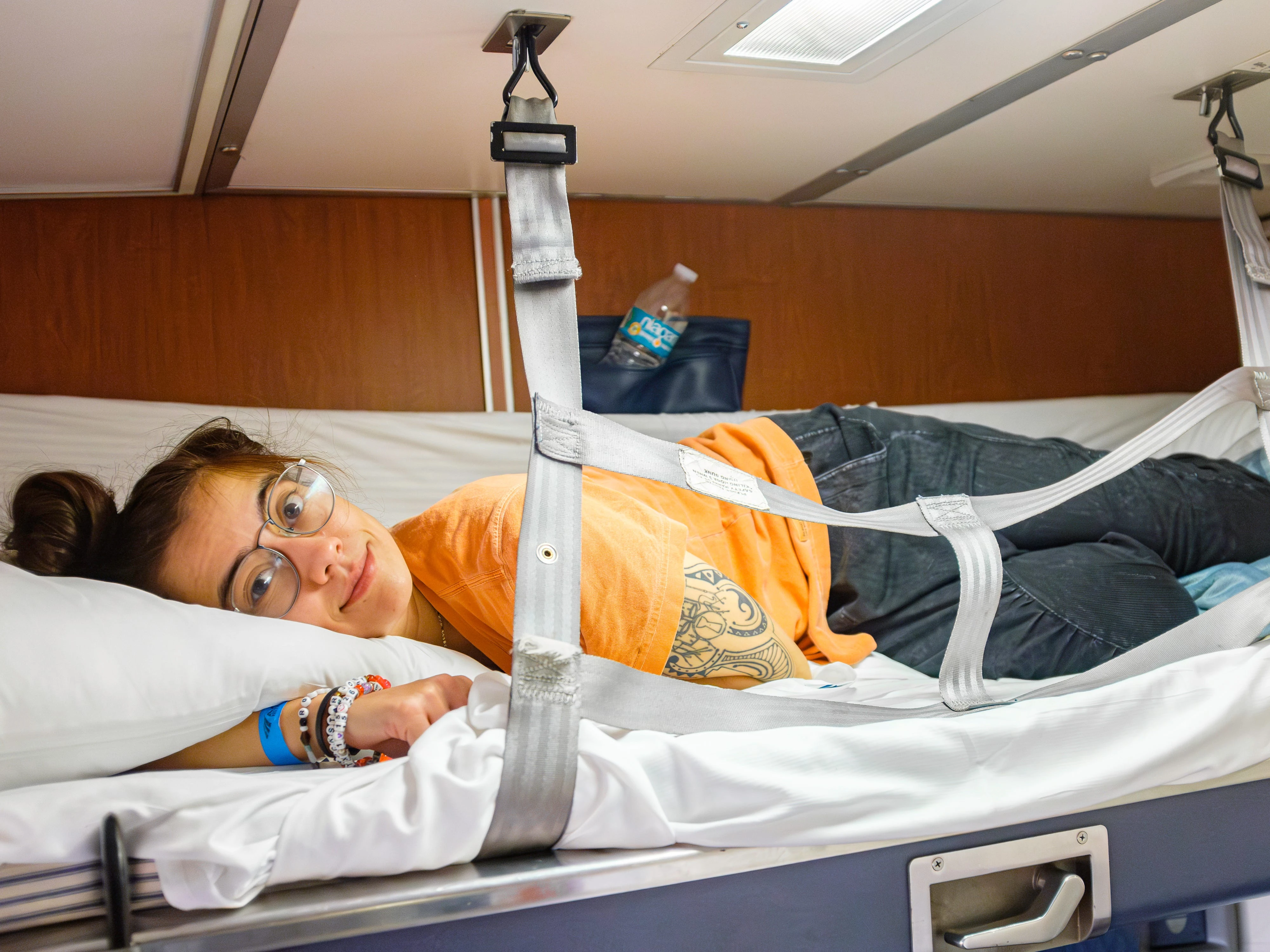 I spent 2 nights in an Amtrak bedroom and tried both bunks. The smaller bed won me over.