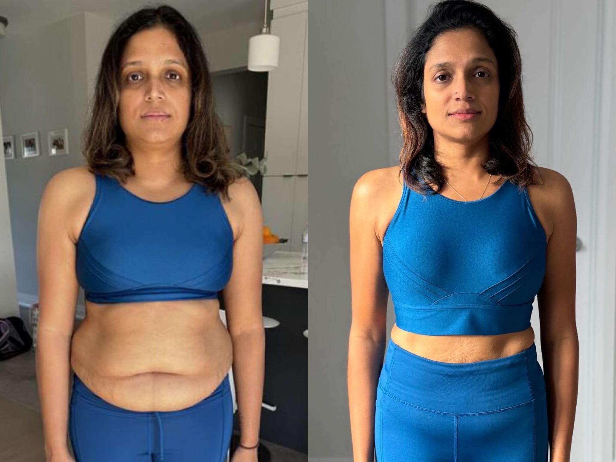 A woman transformed her body in the run-up to her 40th birthday — with high-protein foods and weight-lifting