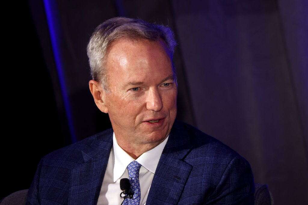 AI could be used for a 'bad biological attack from some evil person,' ex-Google CEO Eric Schmidt warns